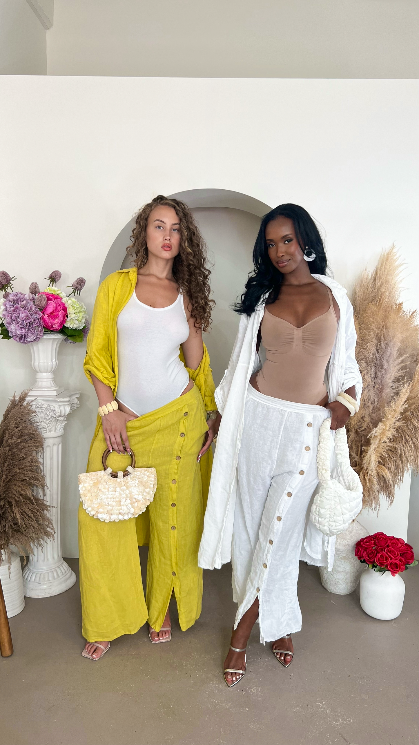 Jamil Pants Set  -Ivory