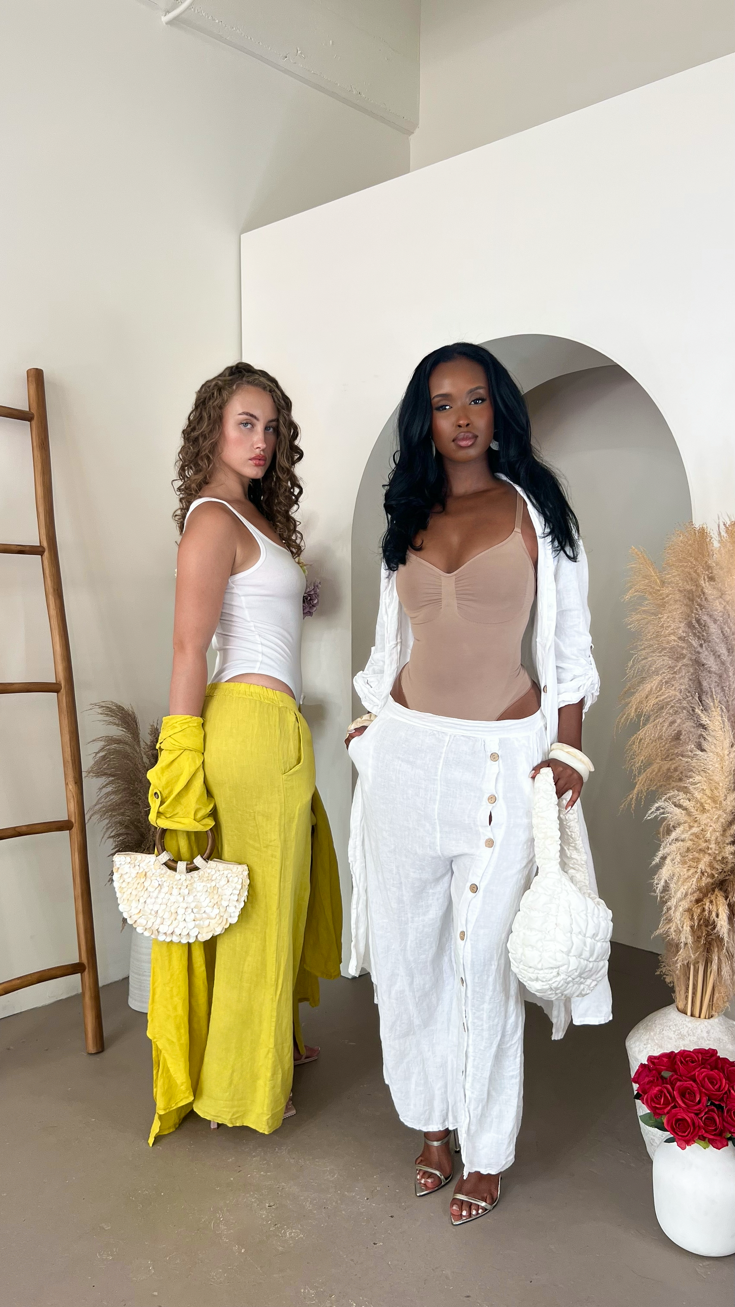Jamil Pants Set  -Ivory