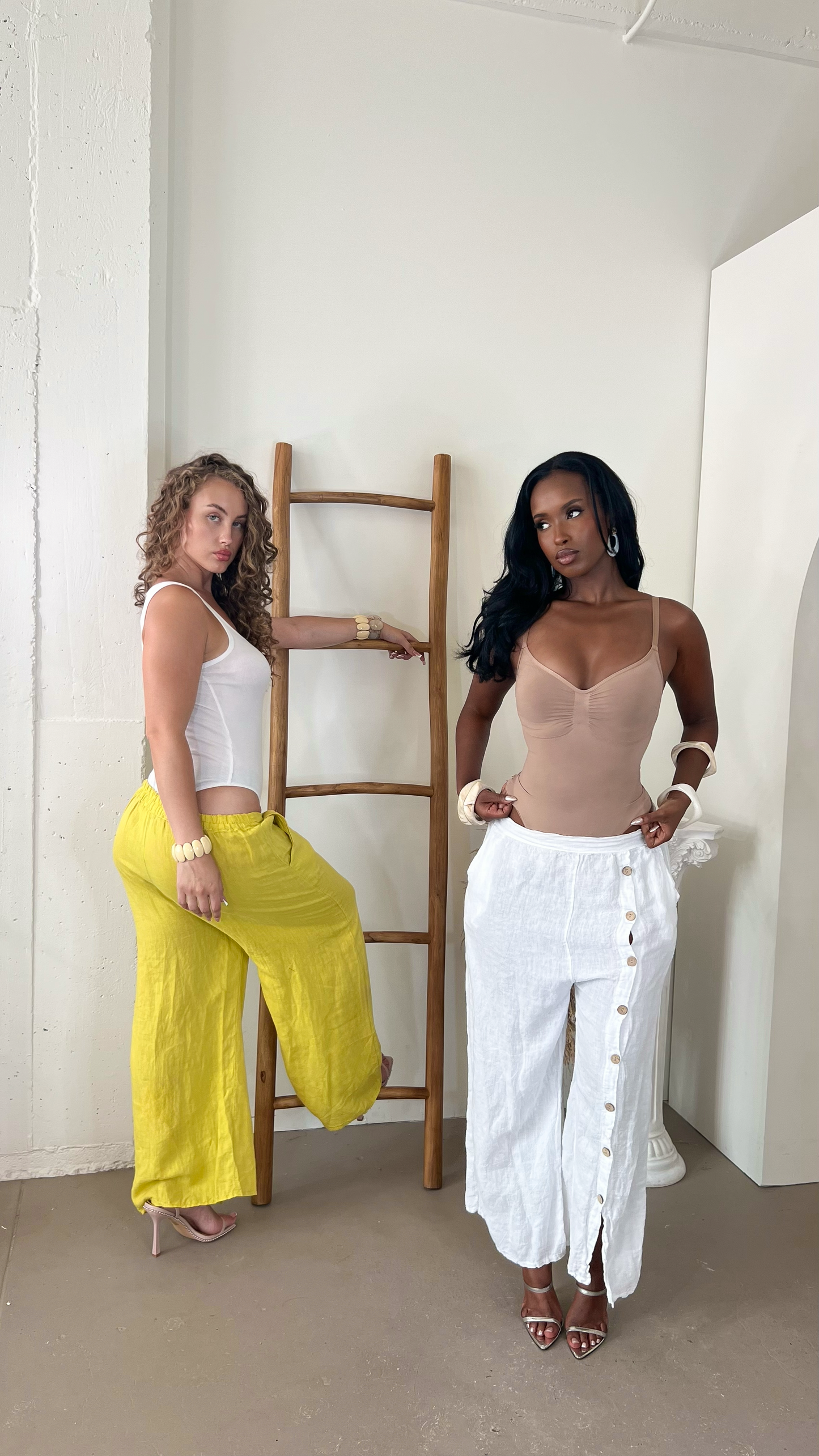 Jamil Pants Set  -Ivory