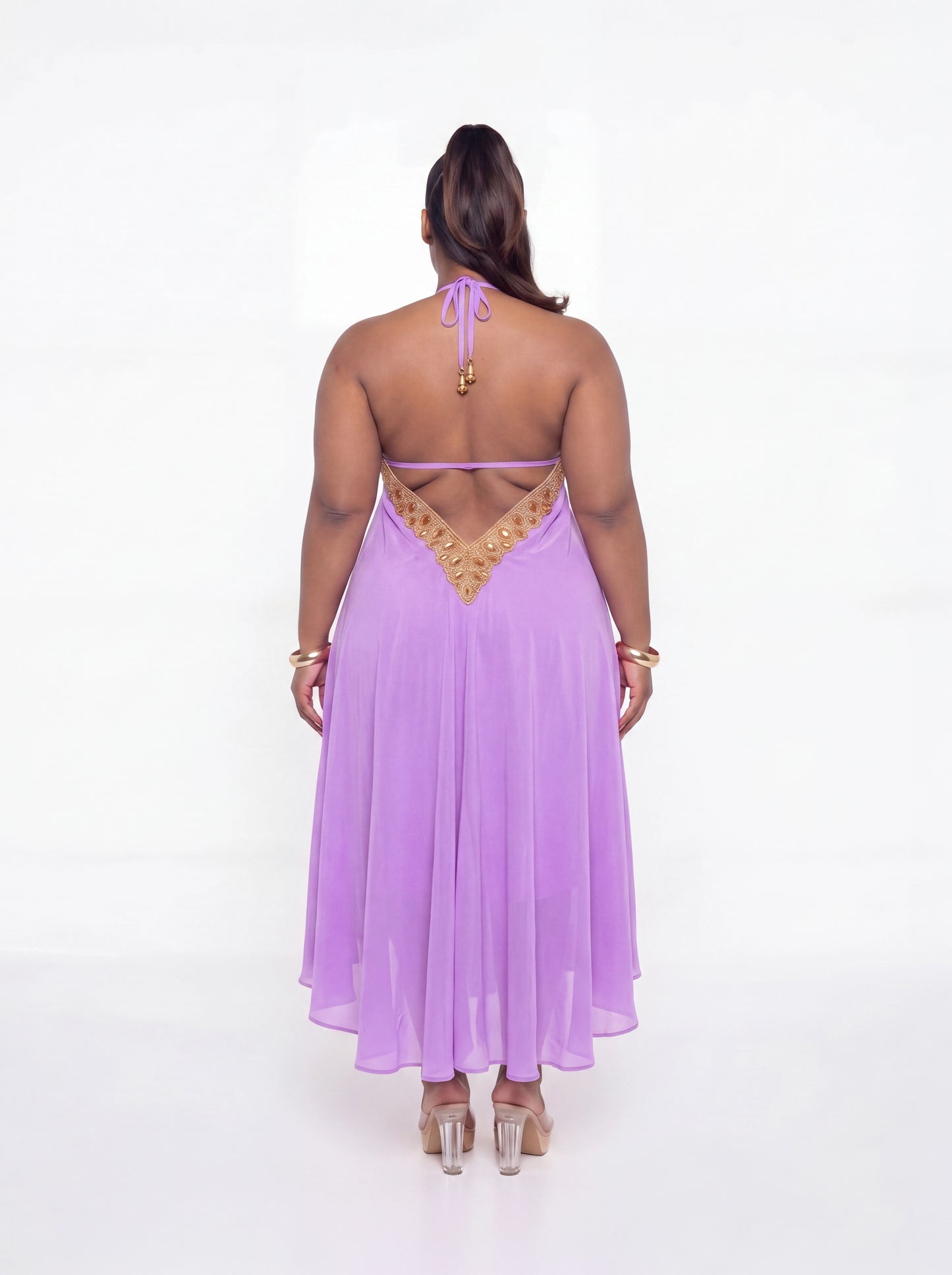 Vittoria Dress (CURVE)- Lavender