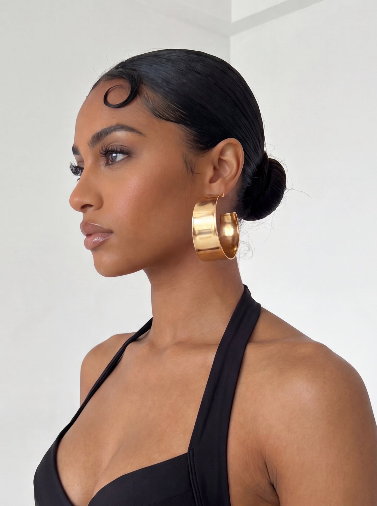 Mimi Chunky Circle Earrings - Gold