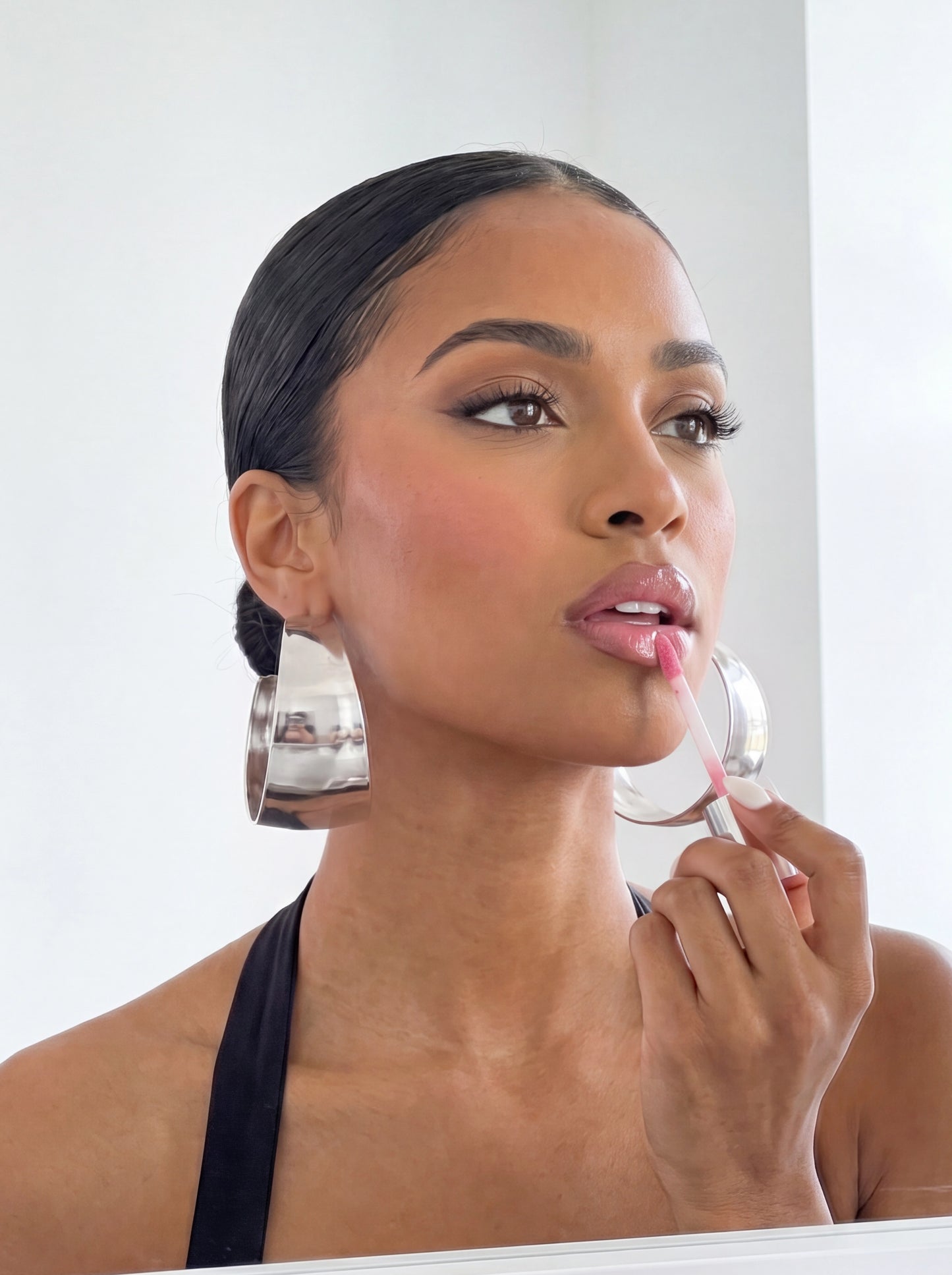 Mimi Chunky Circle Earrings - Silver