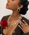 Amara Pearl Necklace- Gold