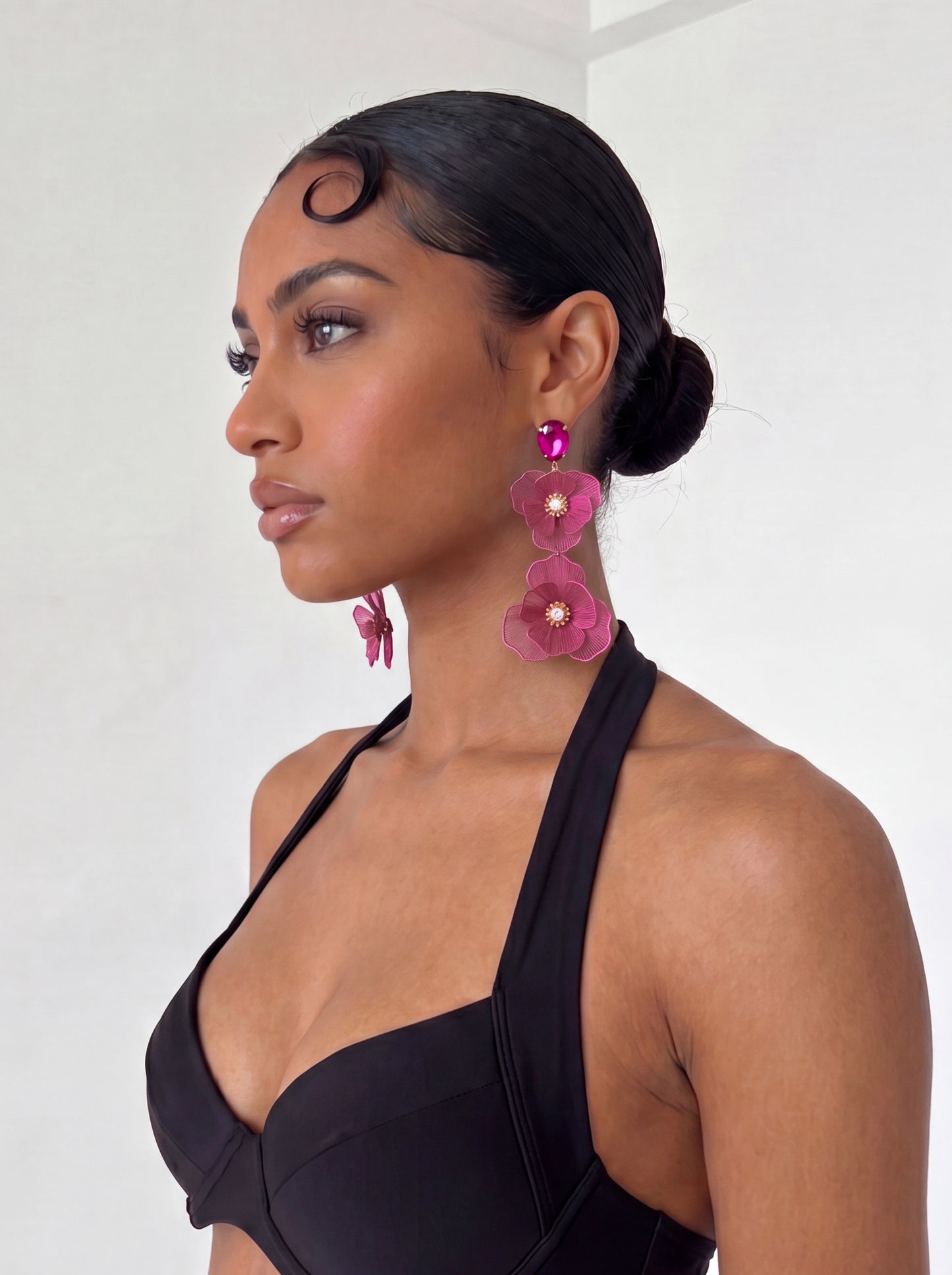 Blossom Earrings- Pink