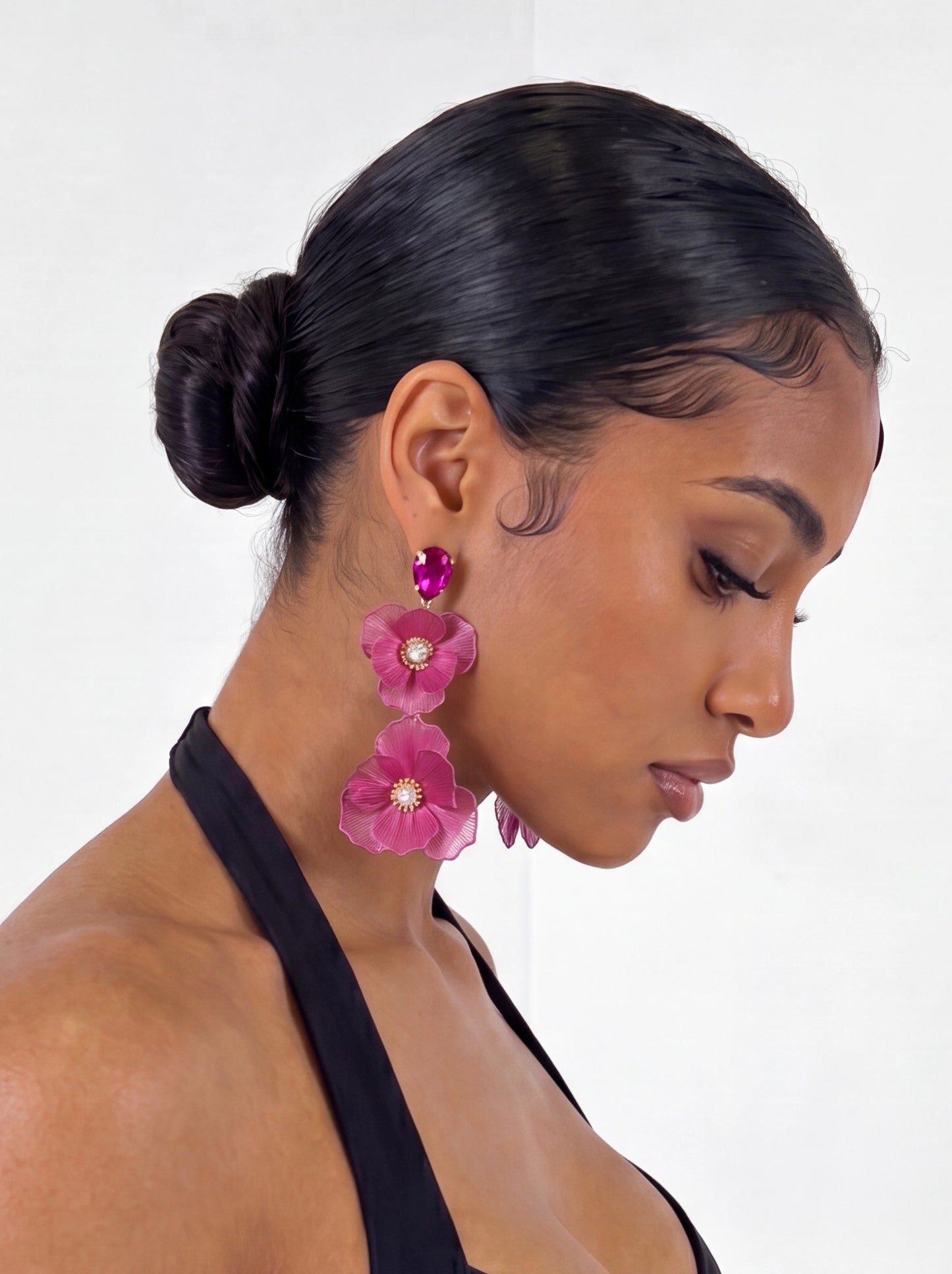 Blossom Earrings- Pink