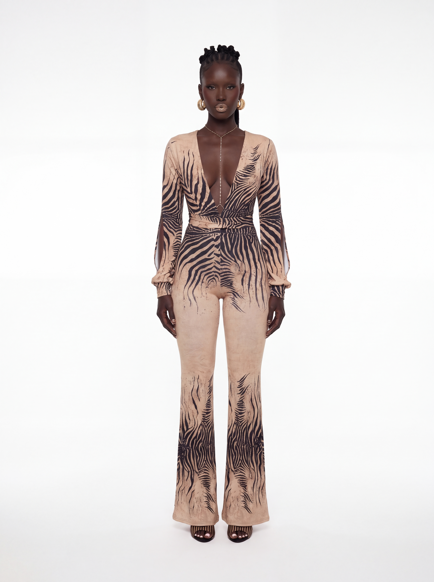 Venus Zebra Jumpsuit