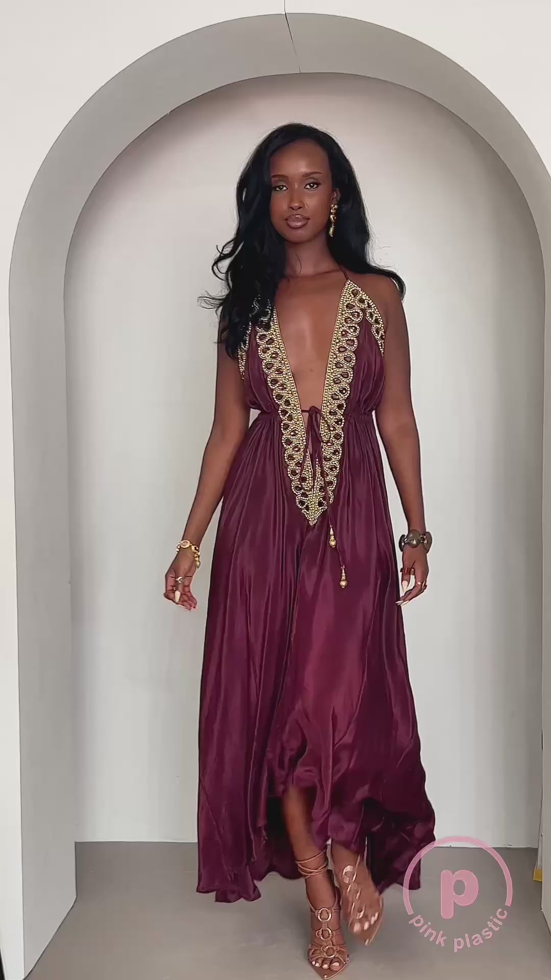 Vittoria  Dress - Brown - Preorder