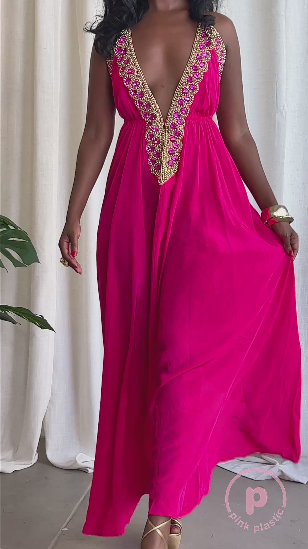 Vittoria Dress -Hot Pink