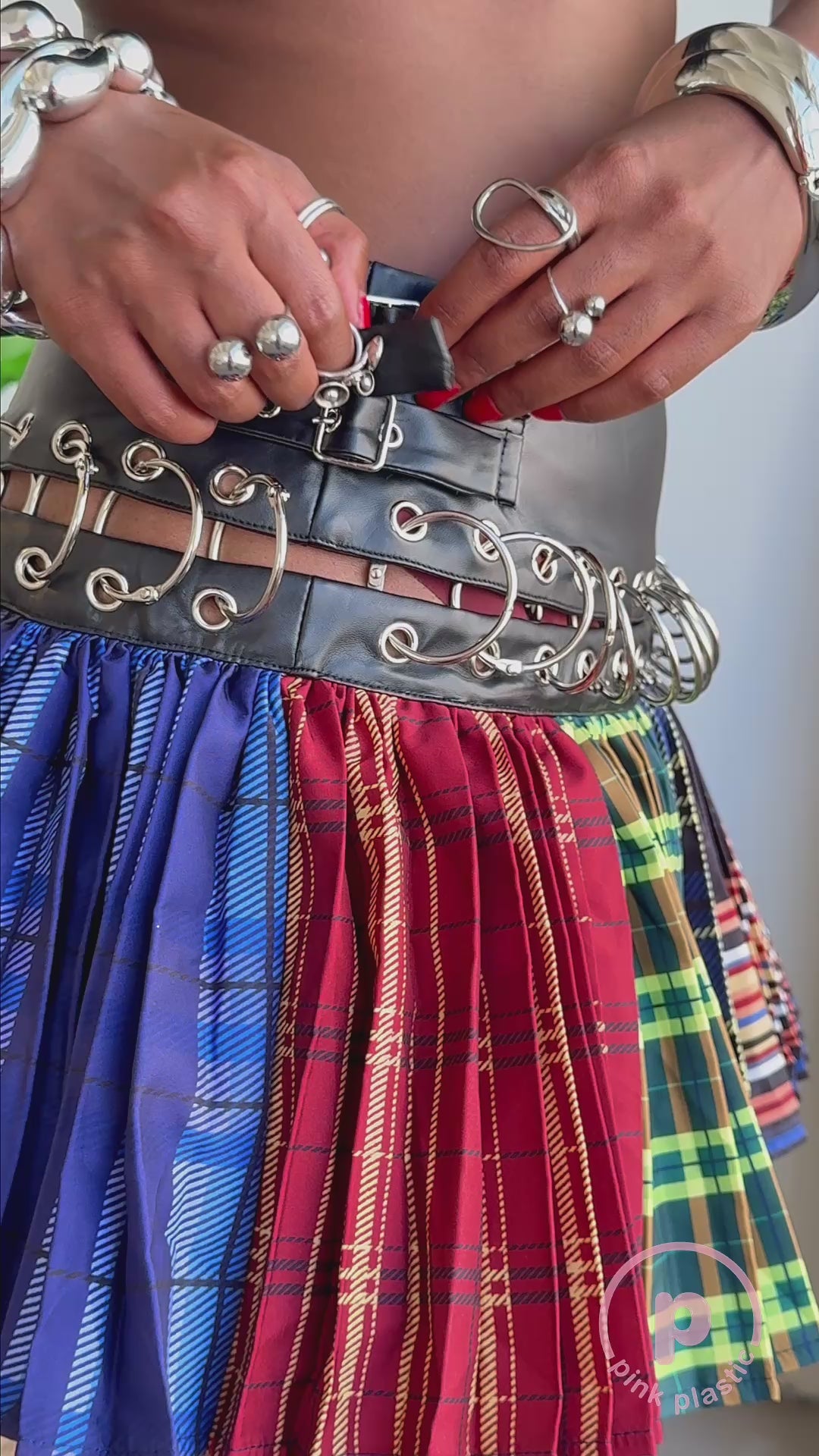 Irya Plaid Mini Skirt