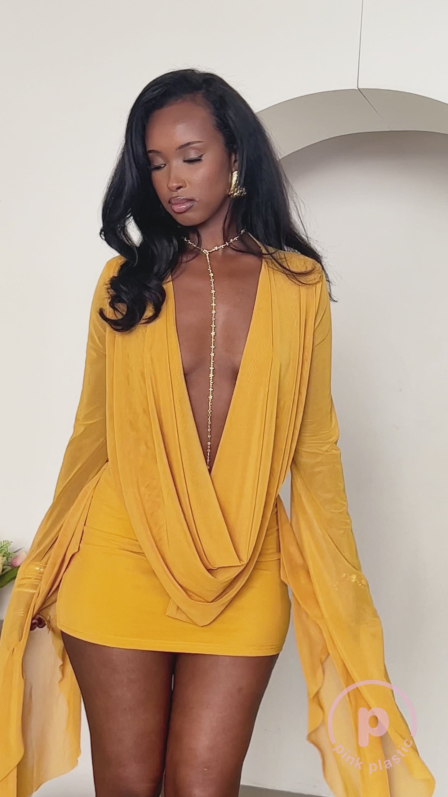 Vivian Dress - Mustard Yellow