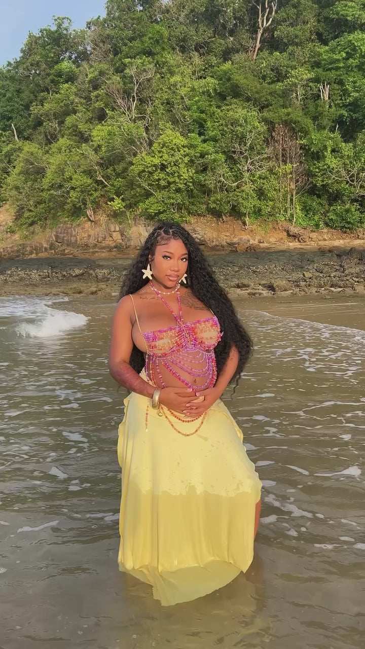 Kia Maxi Skirt- Yellow