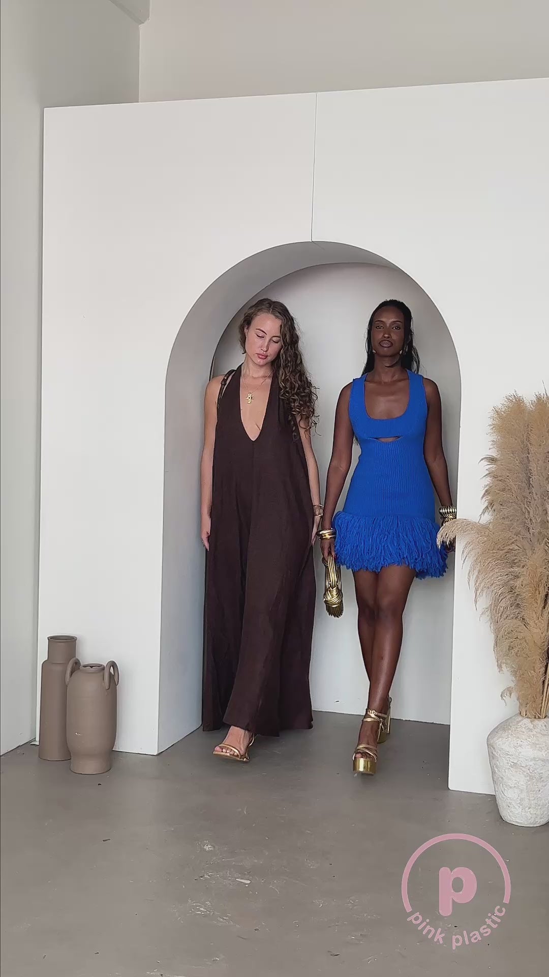 Aicha Maxi Dress - Brown