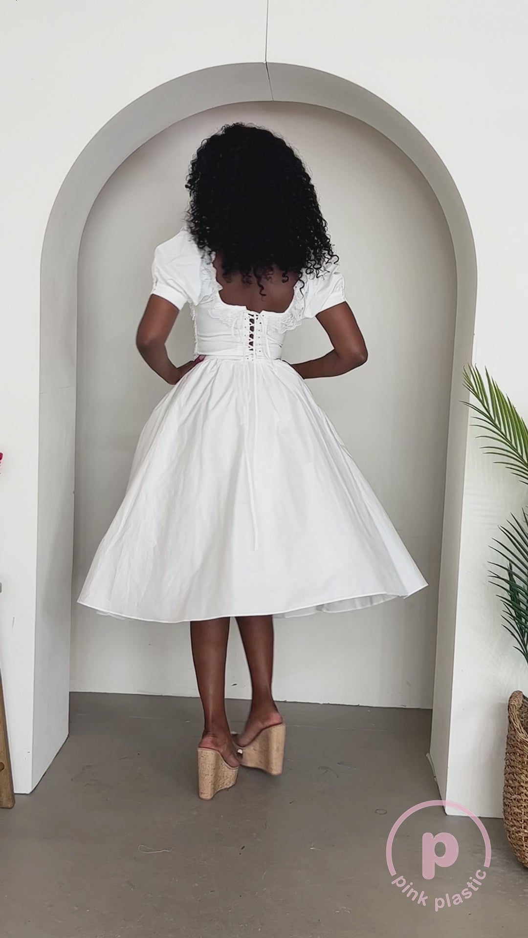 Emmeline Corset Maxi Dress - White