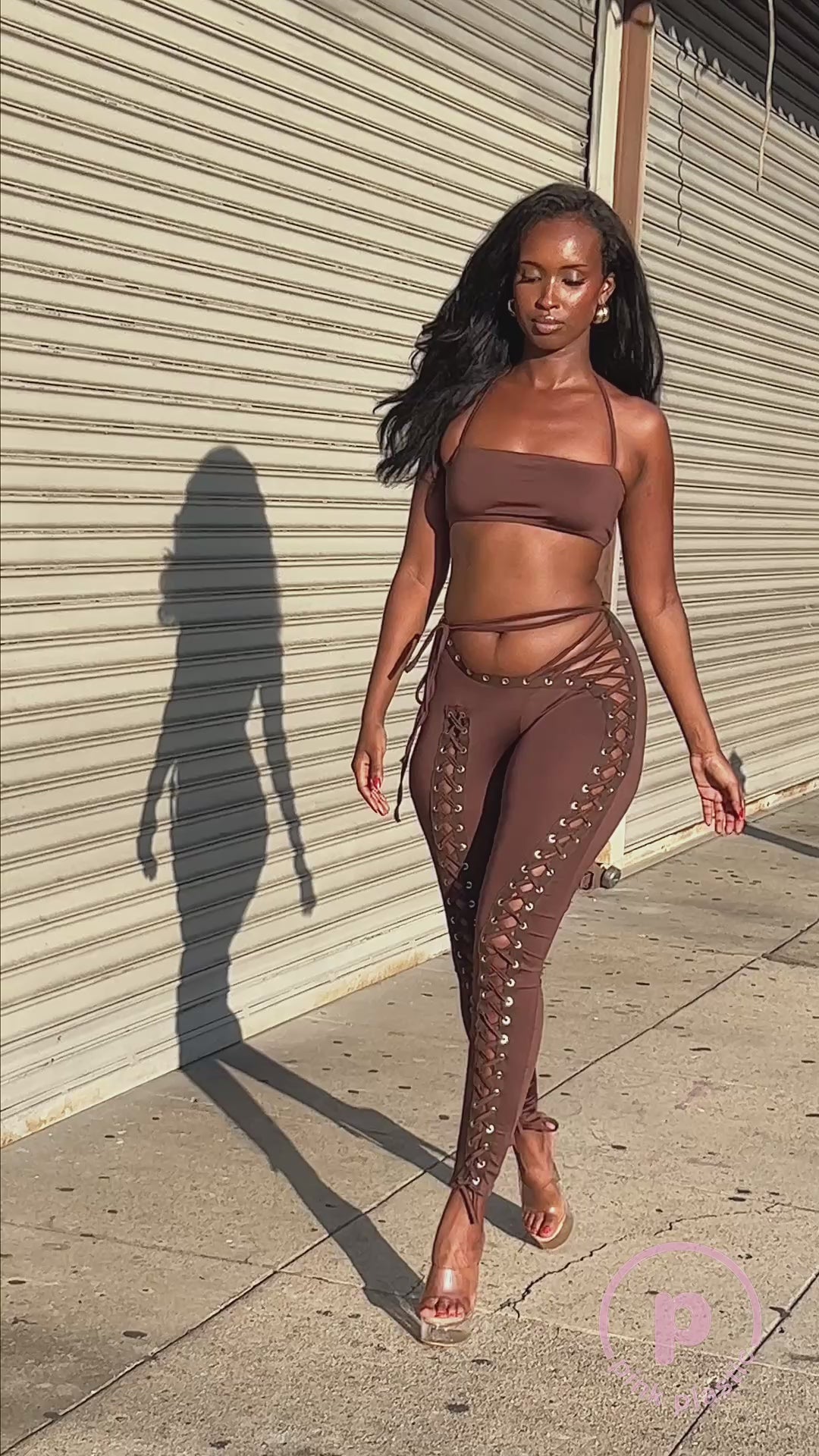 Rylee Pant Set - Brown