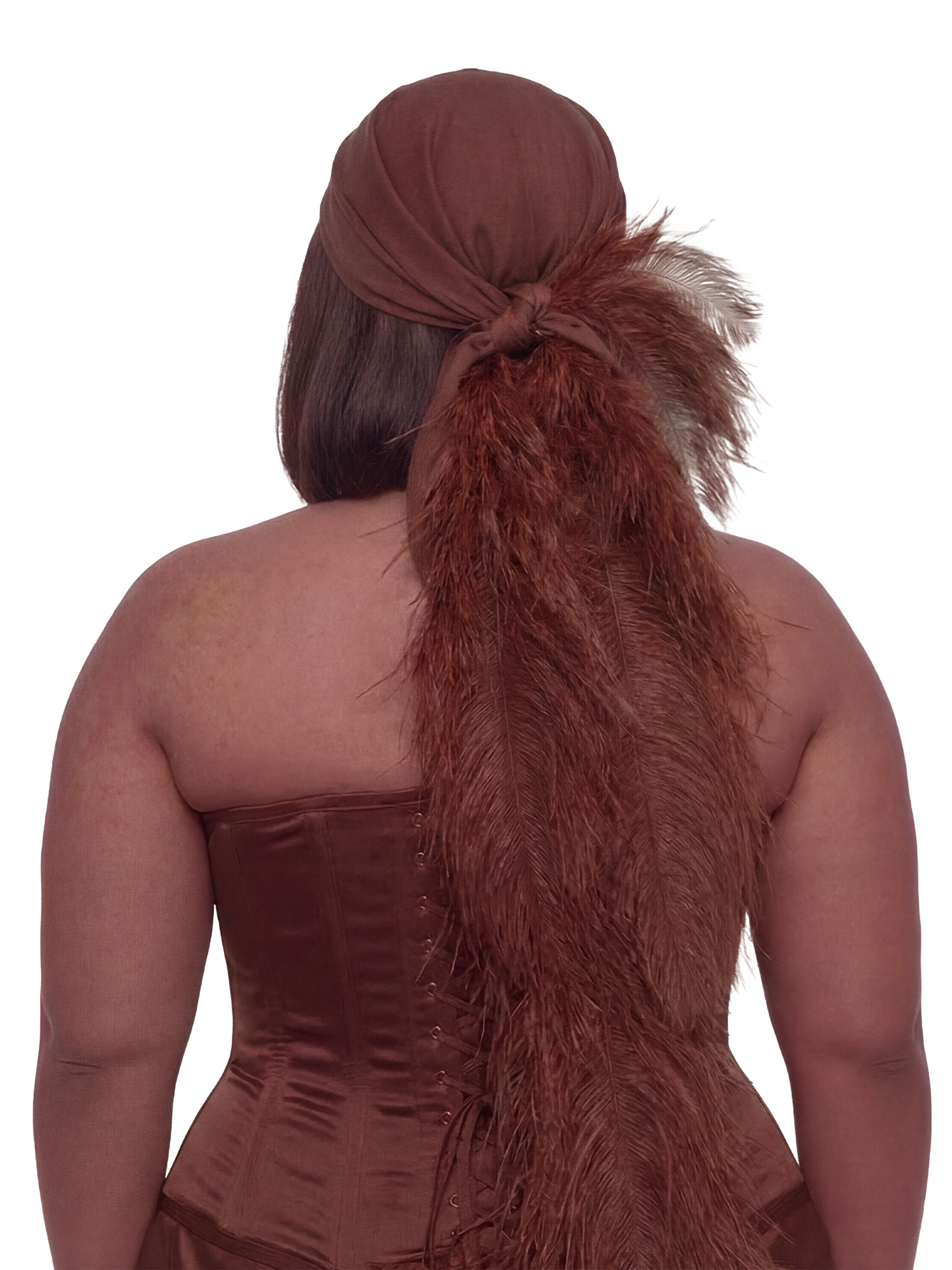 Noire Headscarf Scarfs- Brown