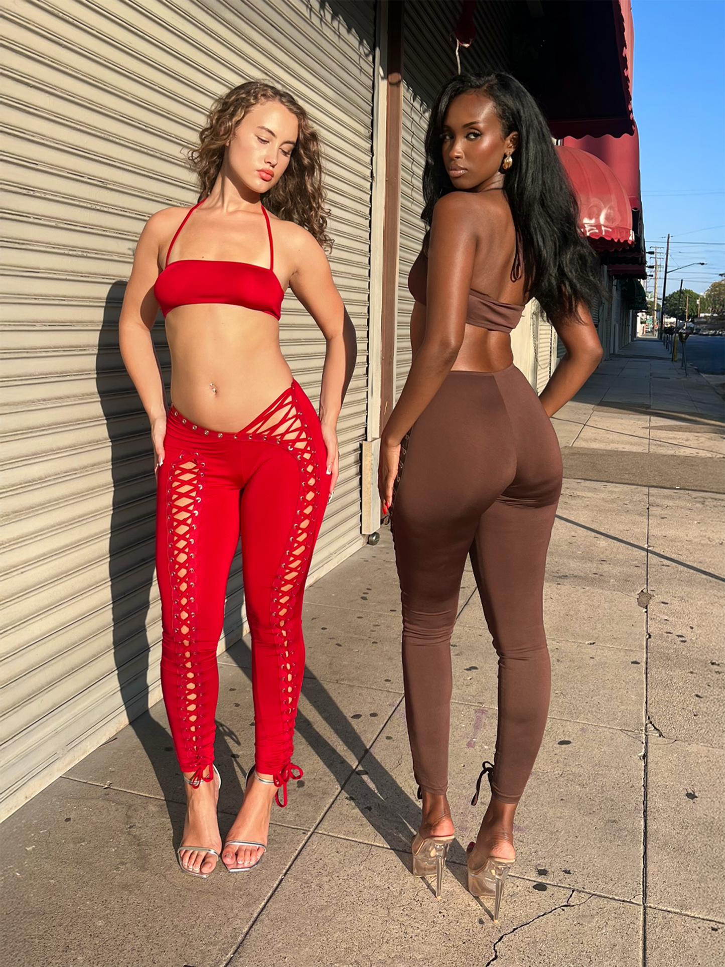 Rylee Pant Set- Red