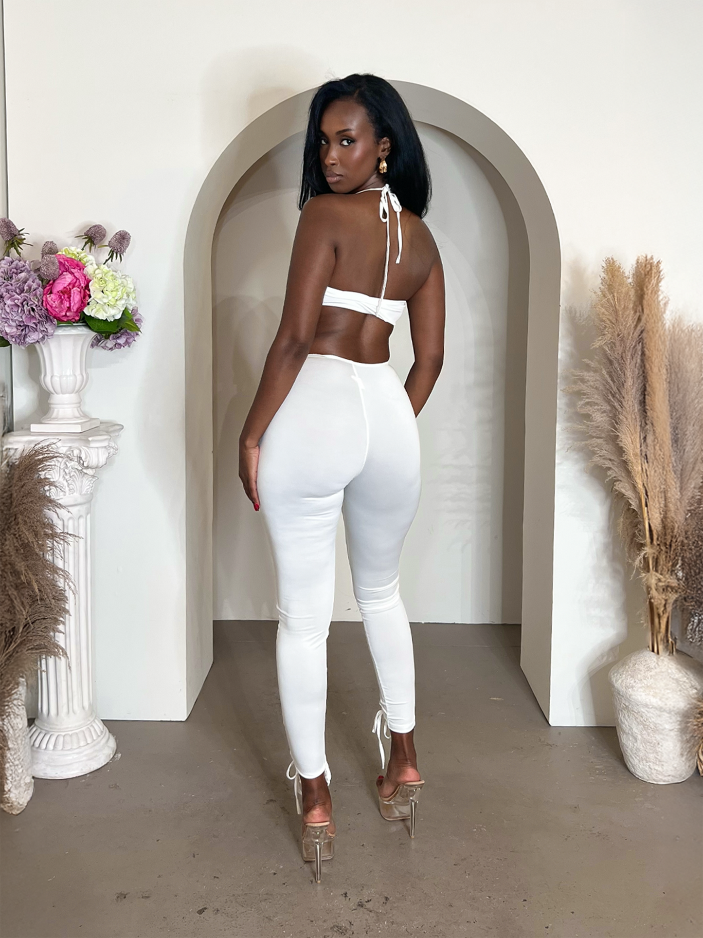 Rylee Pant Set- White