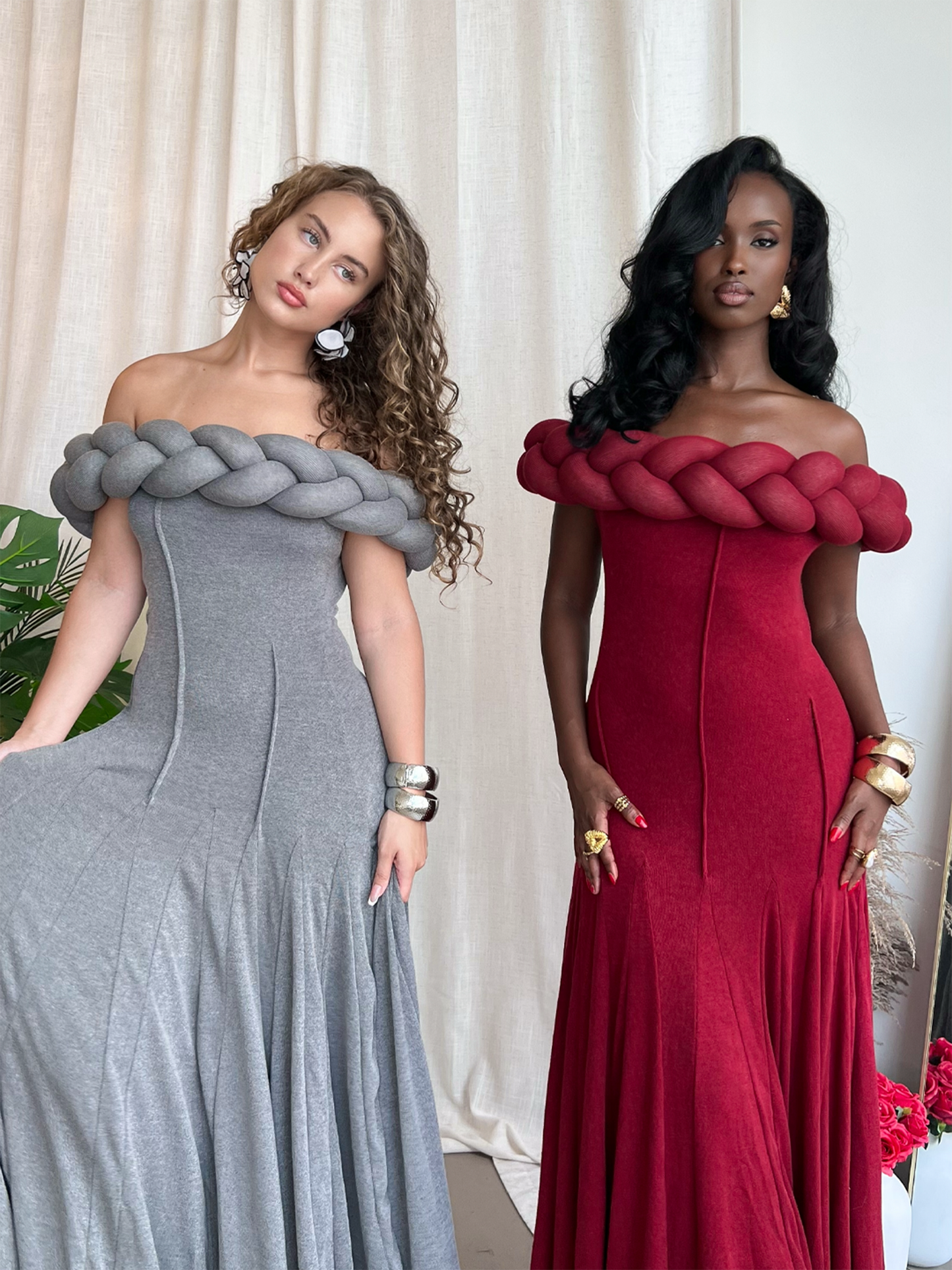 Kimmy Maxi Dress- Burgundy