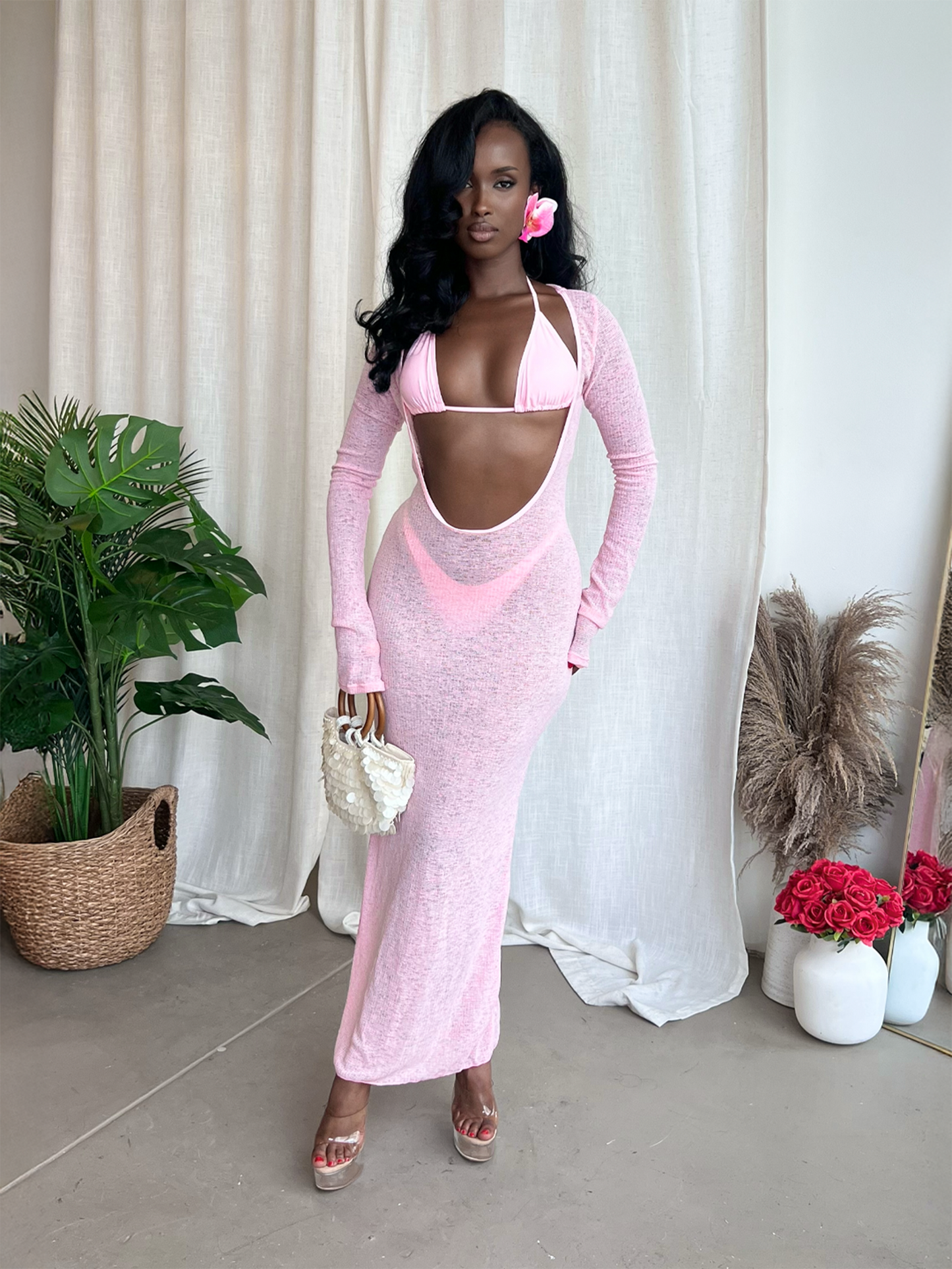 Noni 3pc Swimsuit- Pink