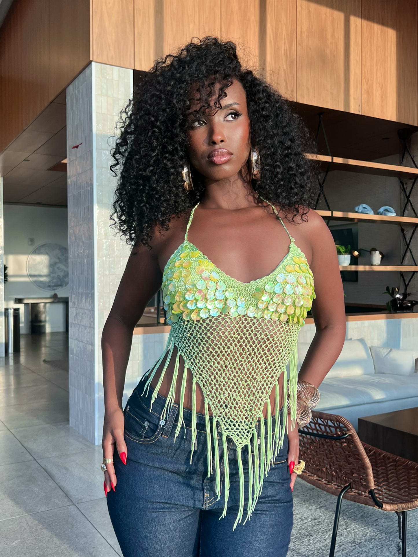 Gina Halter Top- Orange