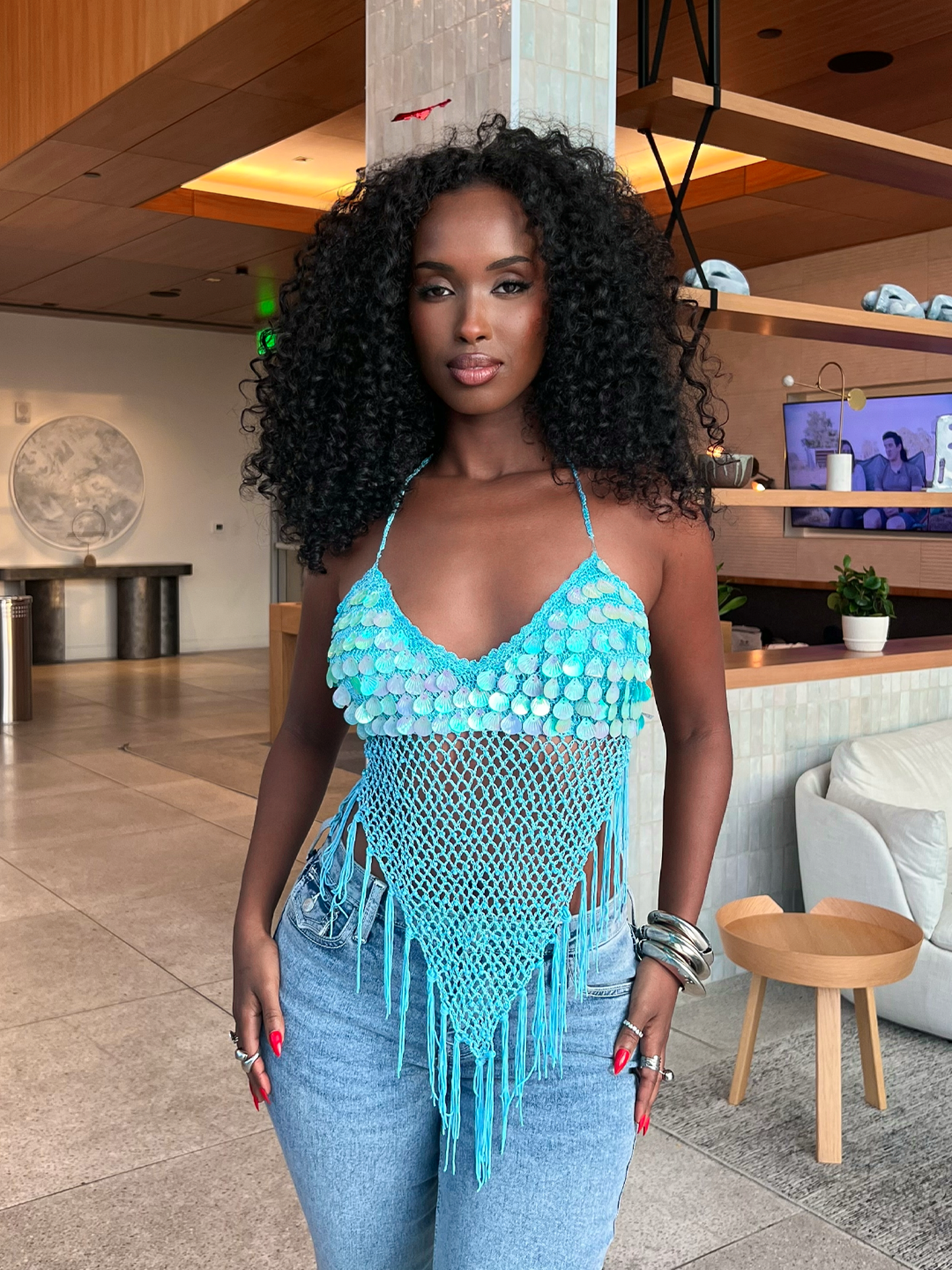 Gina Halter Top - Teal