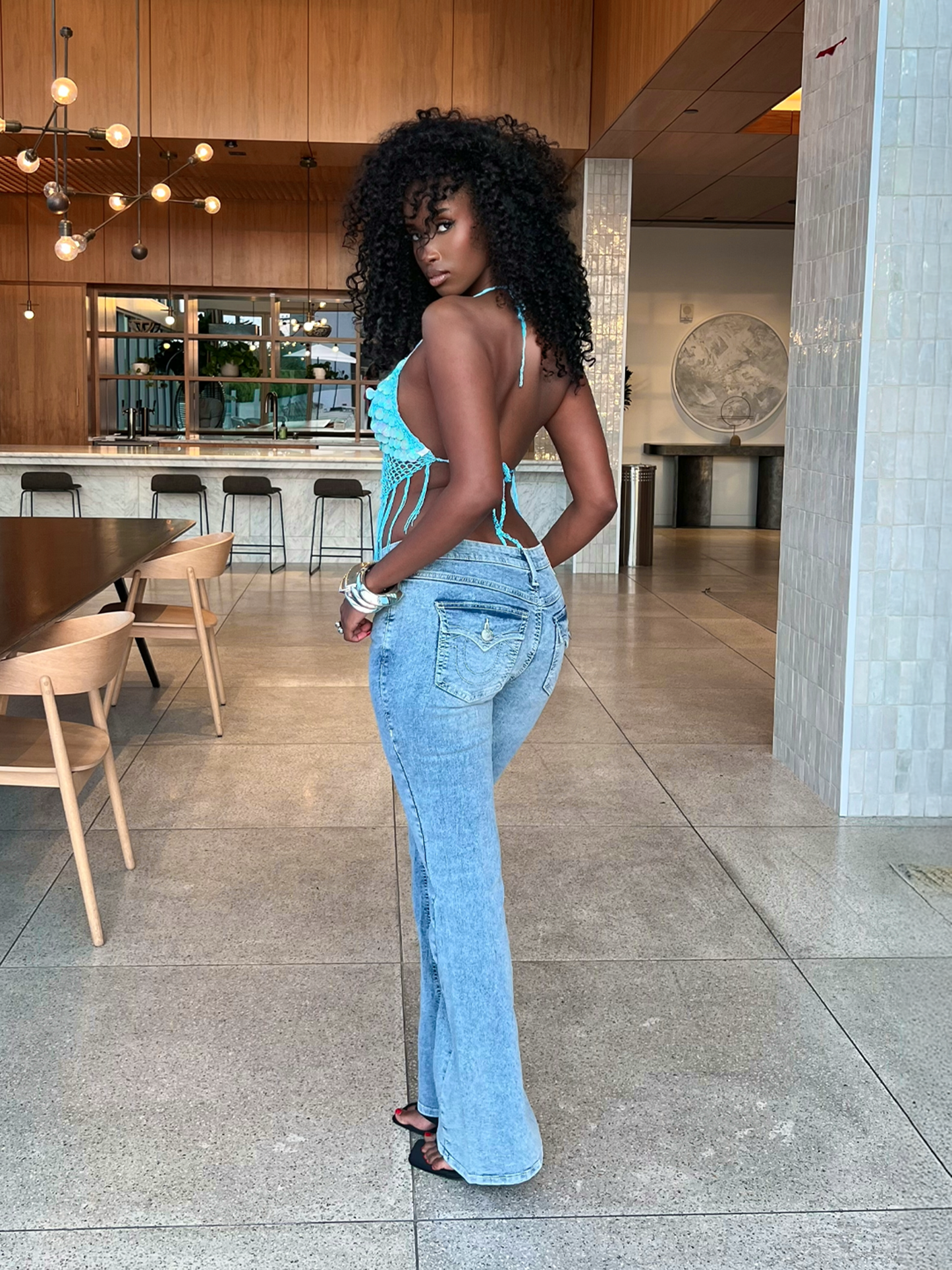 Gina Halter Top - Teal