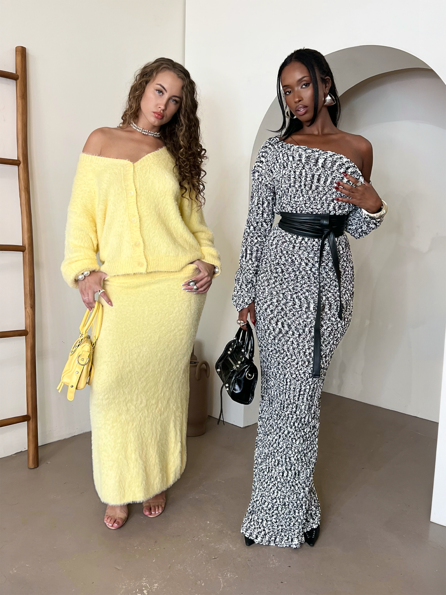 Adrienne Fuzzy Maxi Set