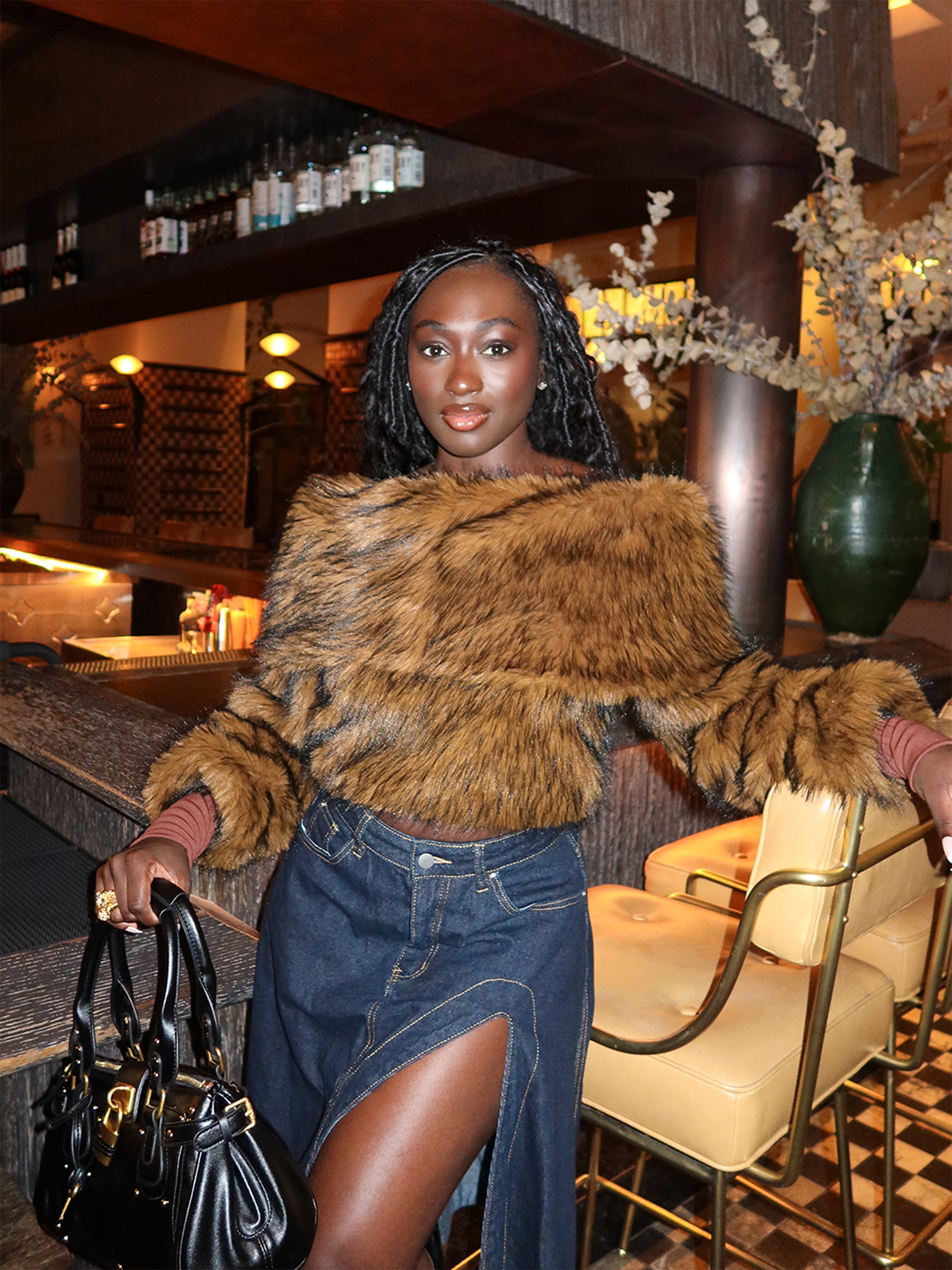 Avery Fur Top