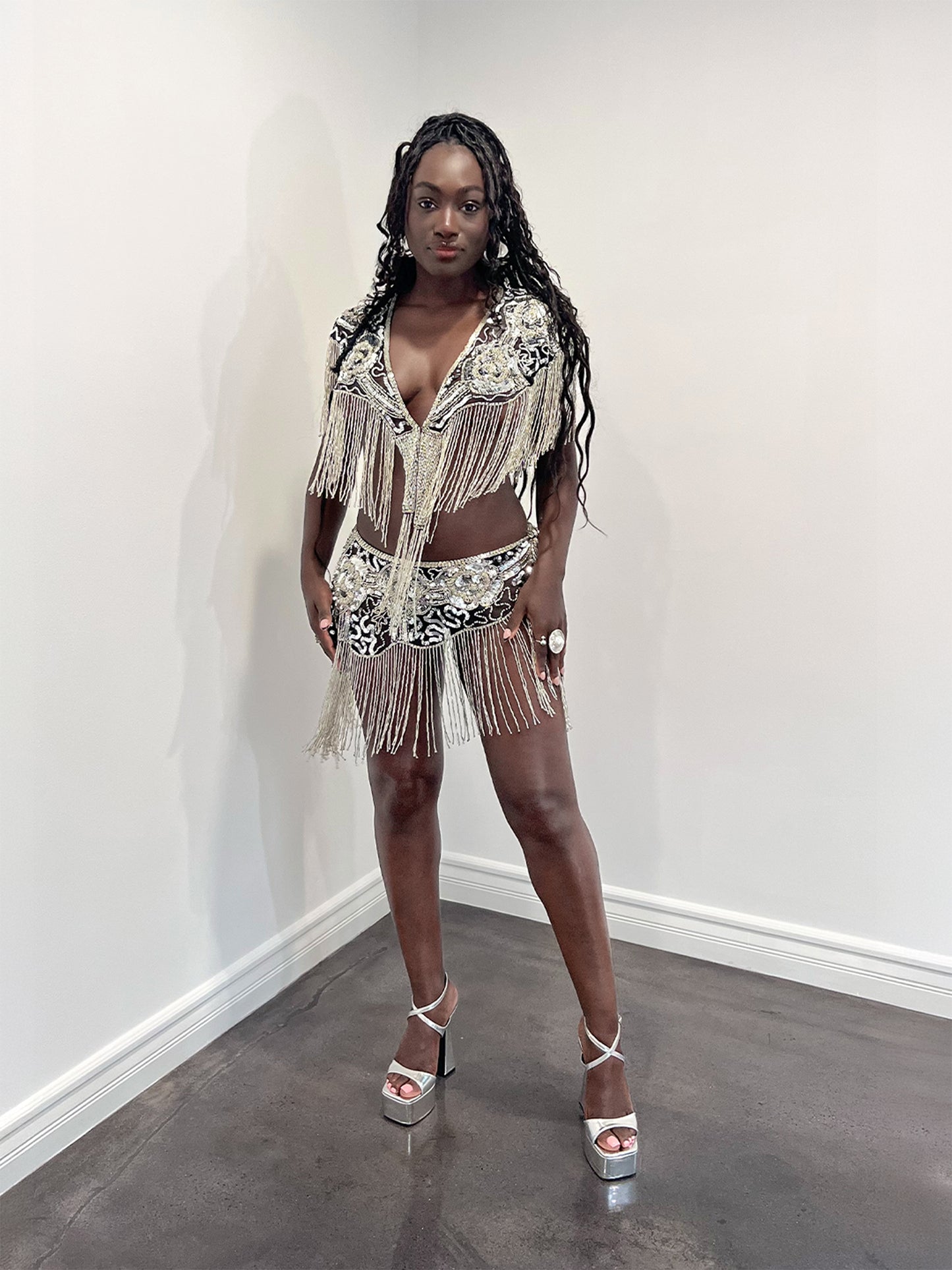 Aphrodite Set - Silver/Black