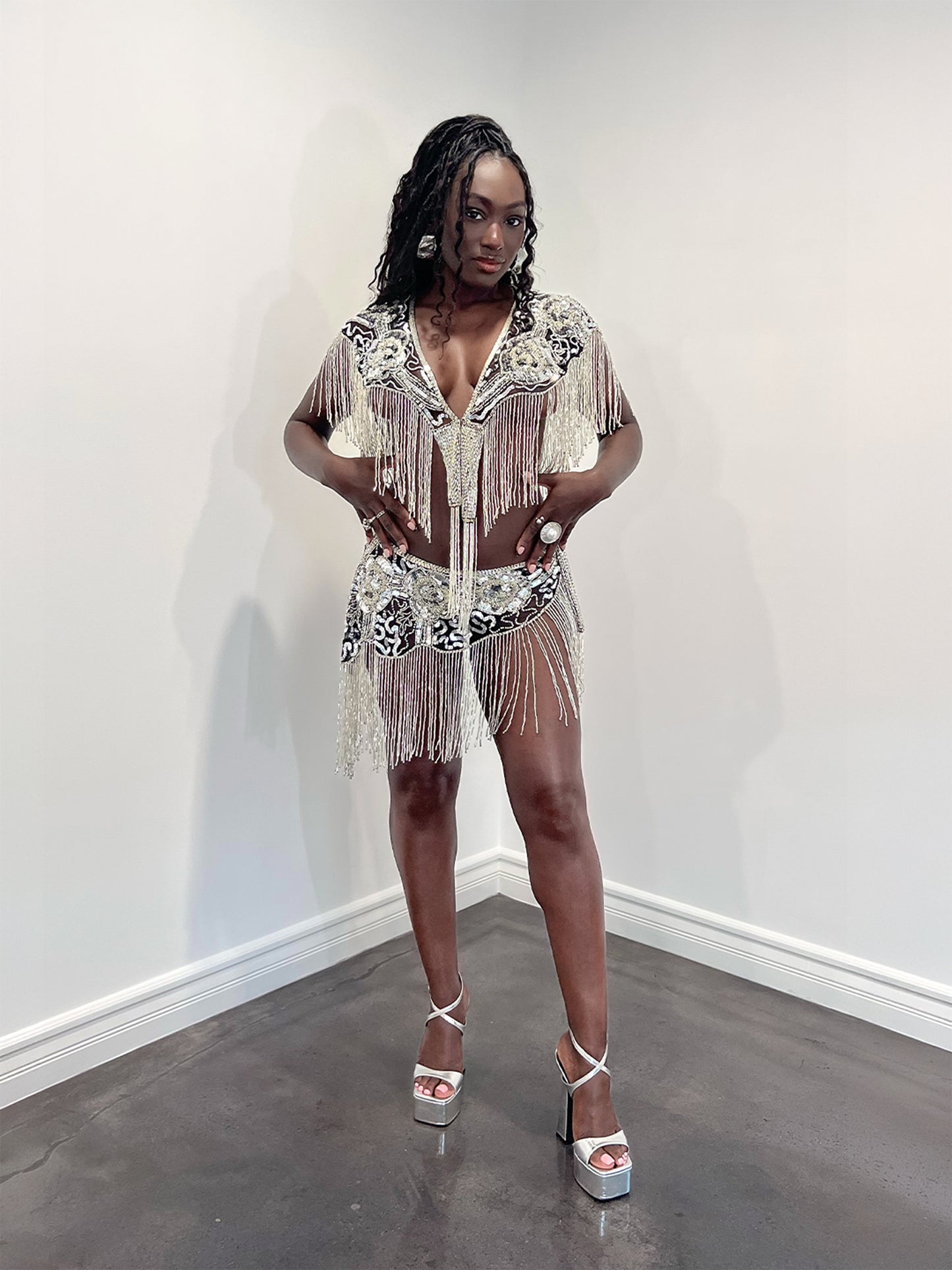 Aphrodite Set - Silver/Black