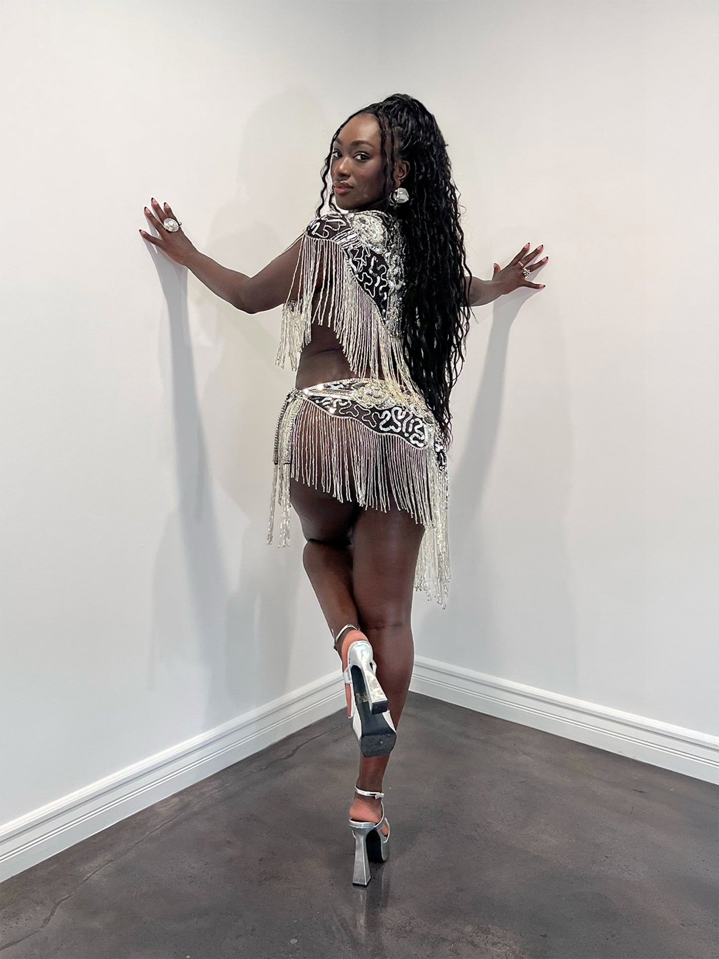 Aphrodite Set - Silver/Black