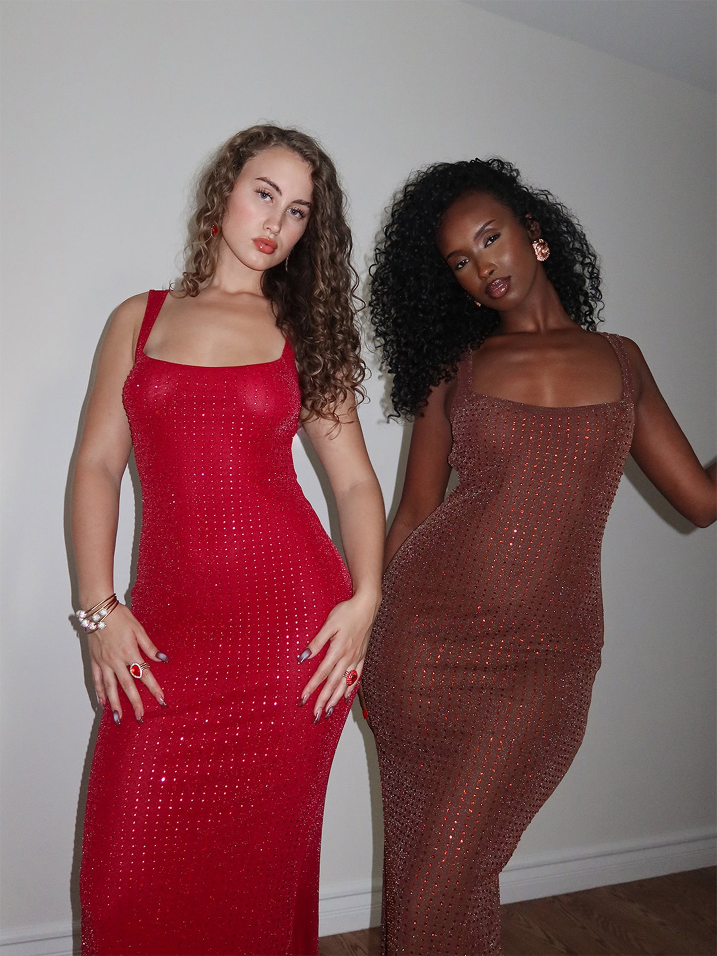 Jorja Dress Sparkle - Brown