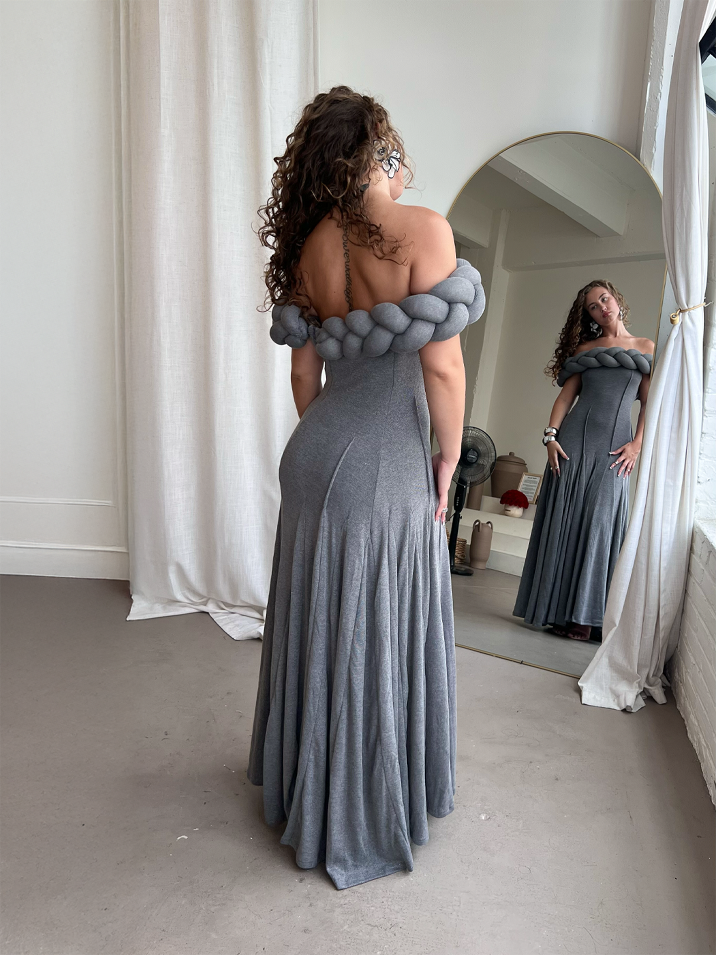 Kimmy Maxi Dress- Grey