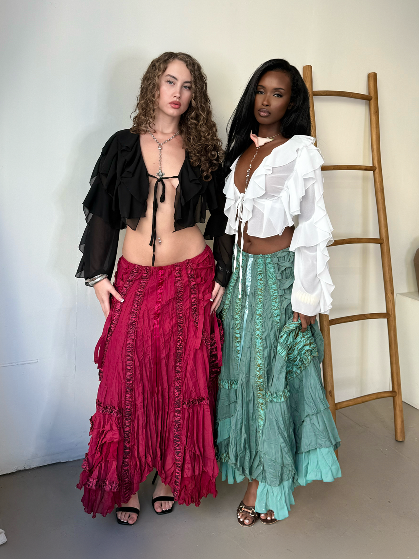 Riley Maxi Skirt - Burgundy