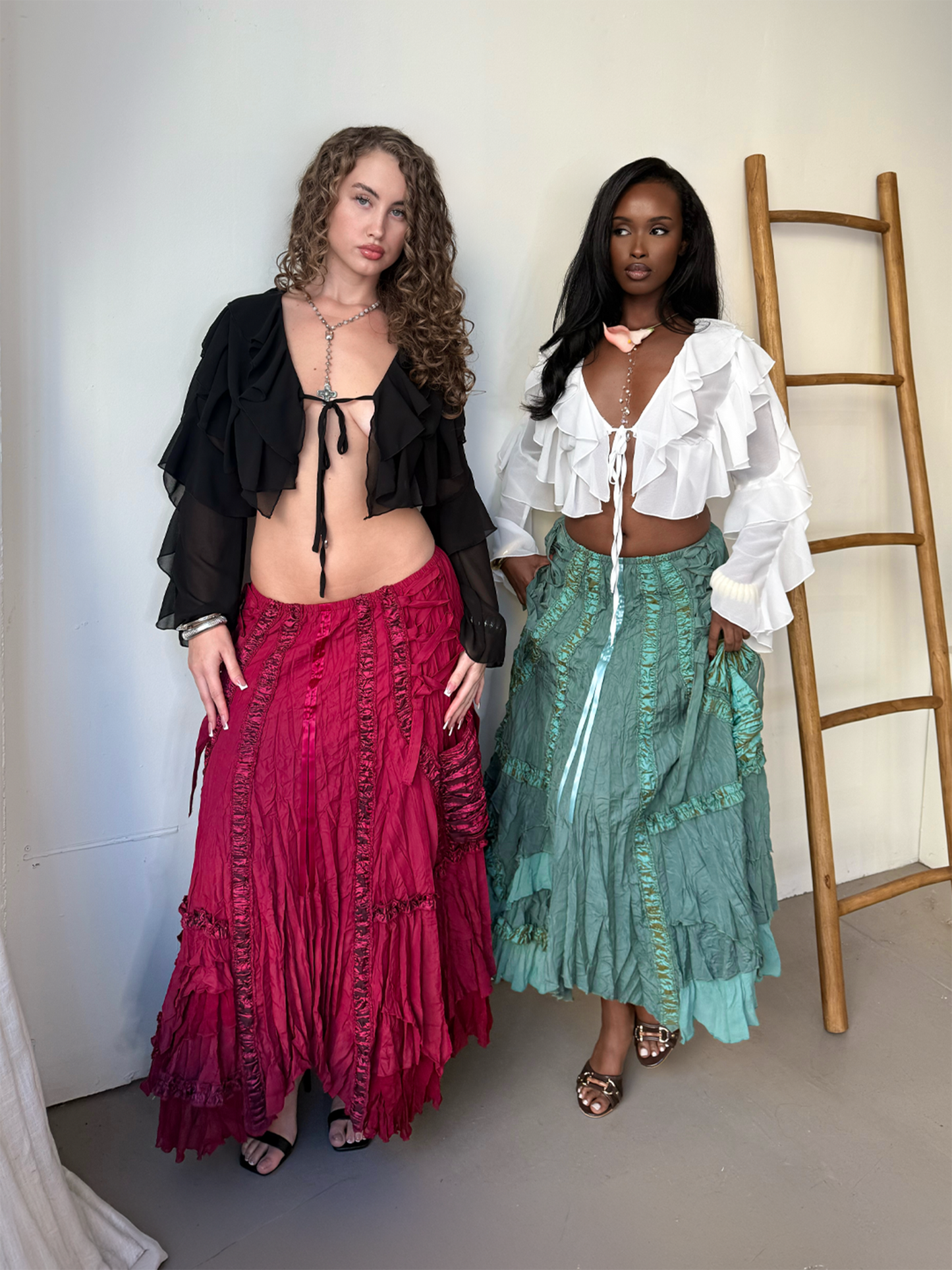 Riley Maxi Skirt - Teal