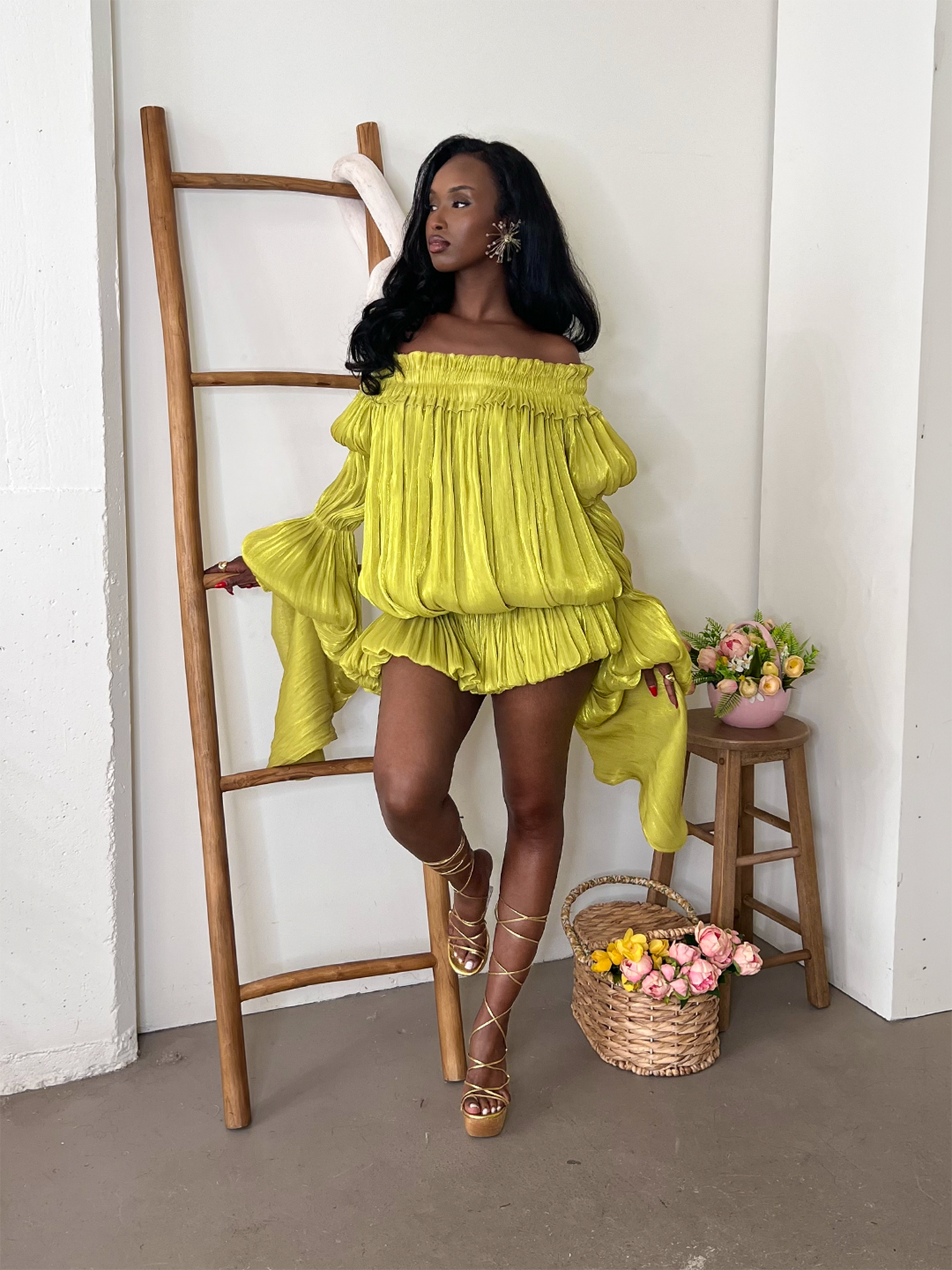 Fiona Dress - Green S Fiona Dress - Green S