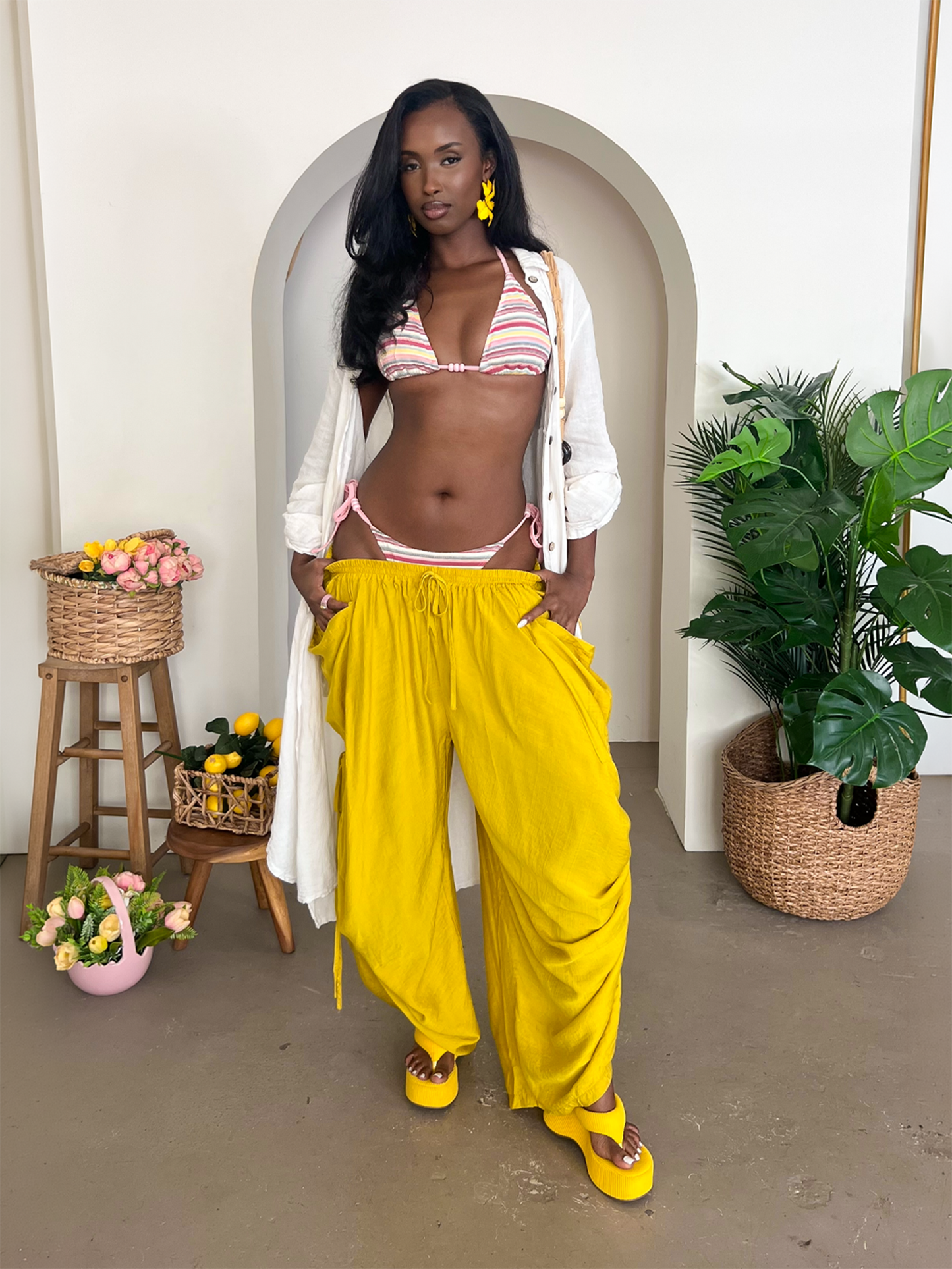 Piper Drawstring - Yellow