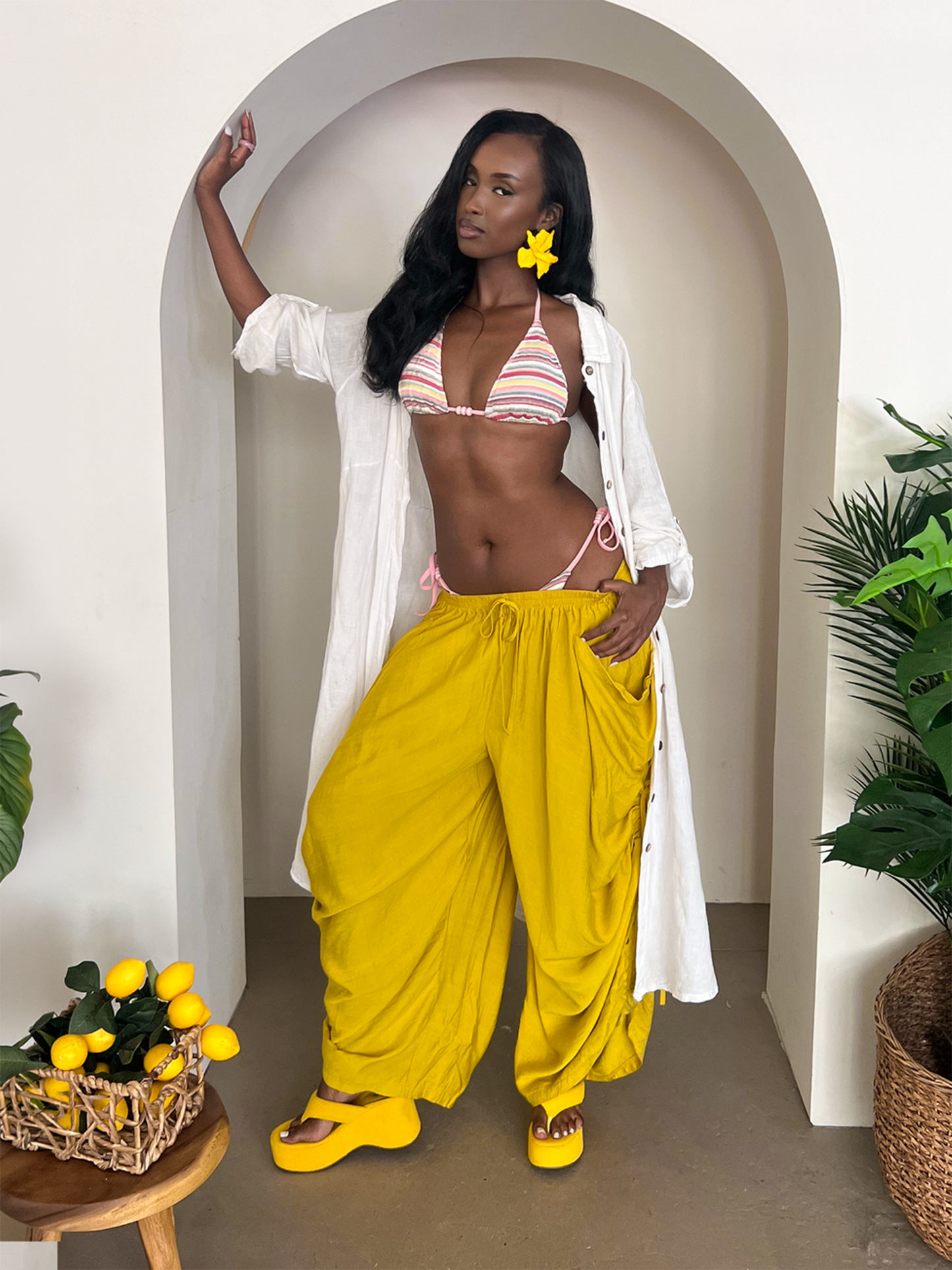 Piper Drawstring - Yellow
