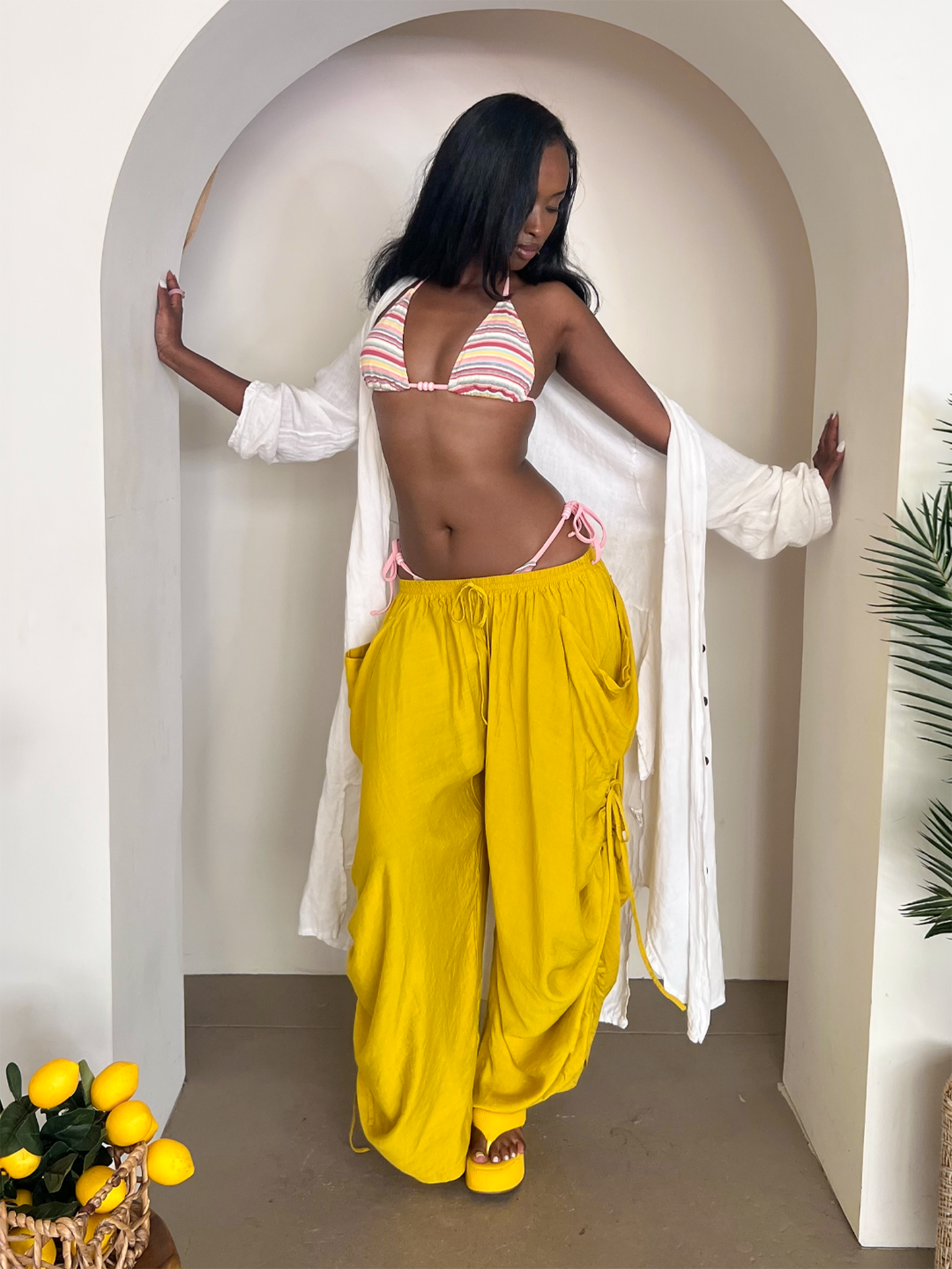 Piper Drawstring - Yellow