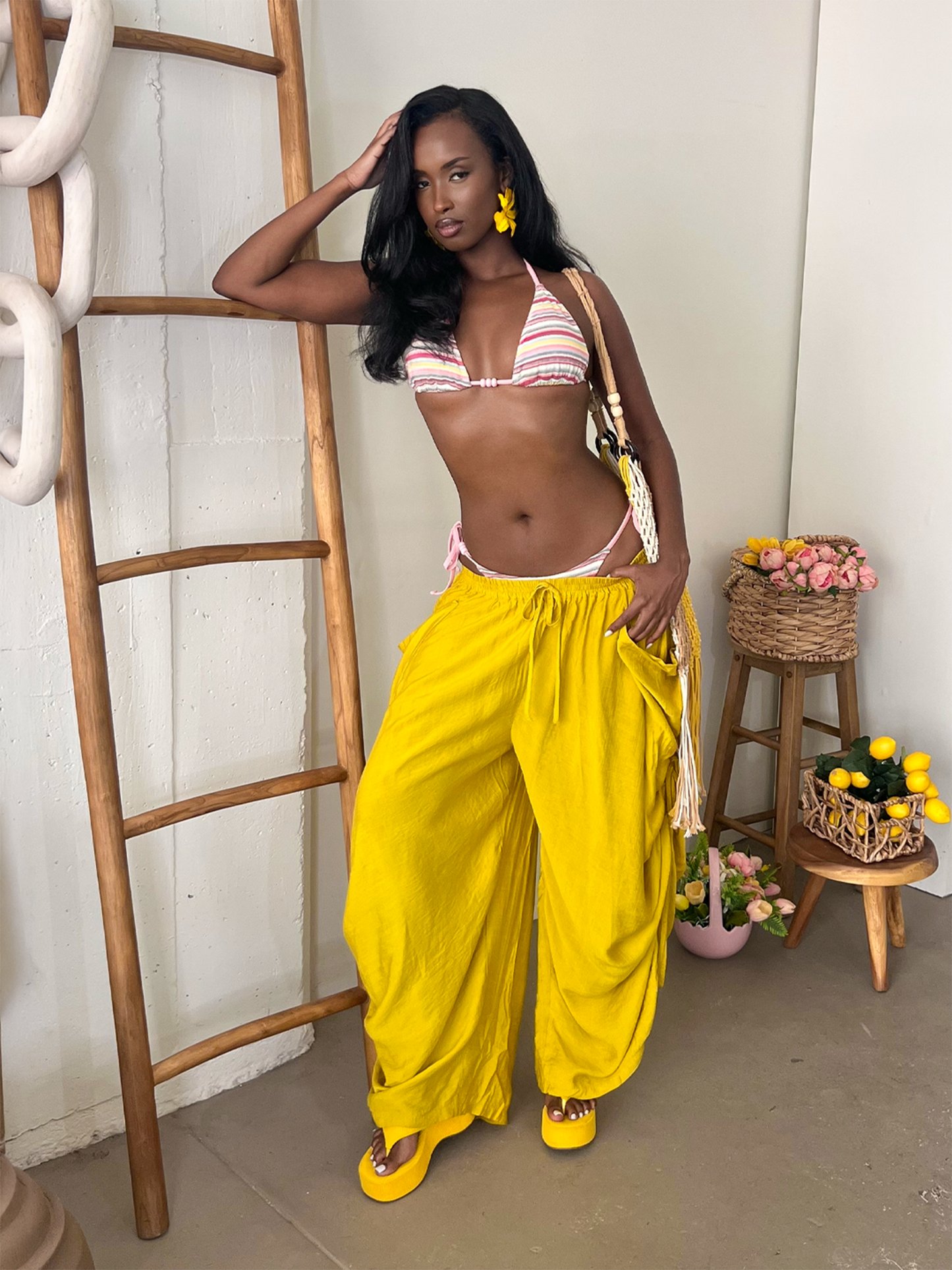 Piper Drawstring - Yellow