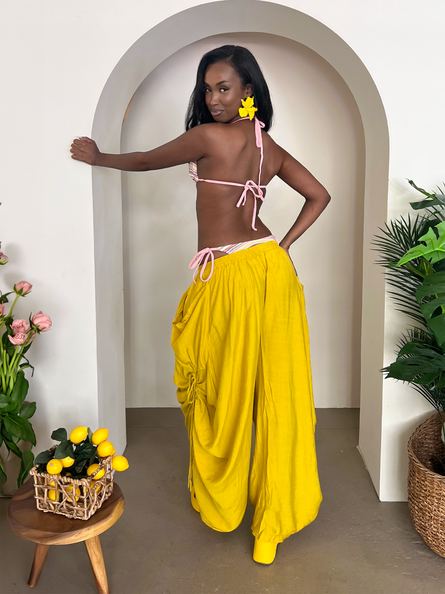 Piper Drawstring - Yellow
