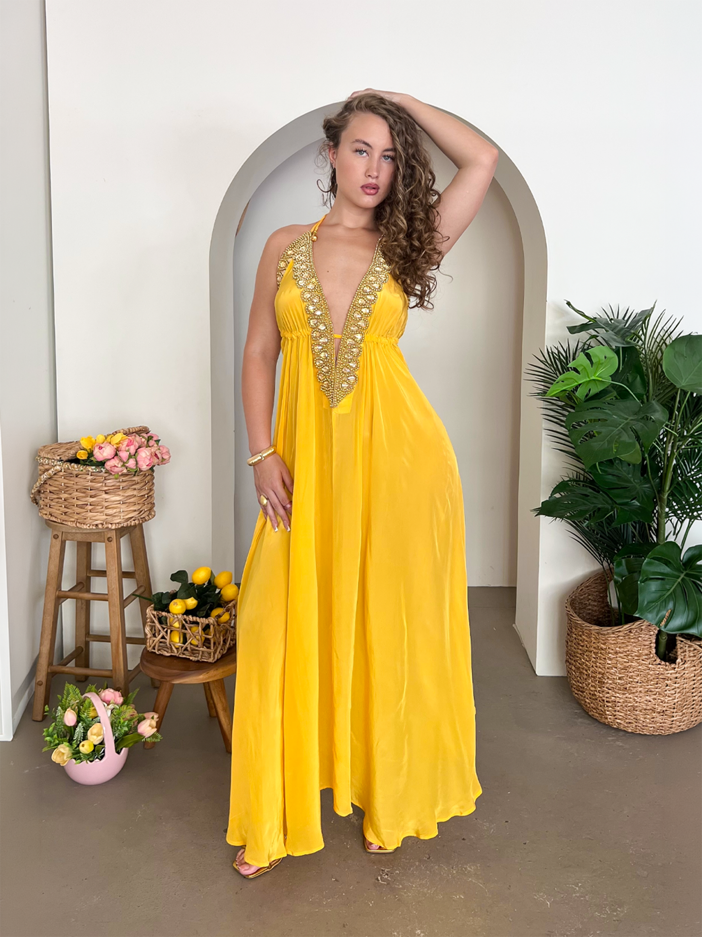 Vittoria Dress - Yellow