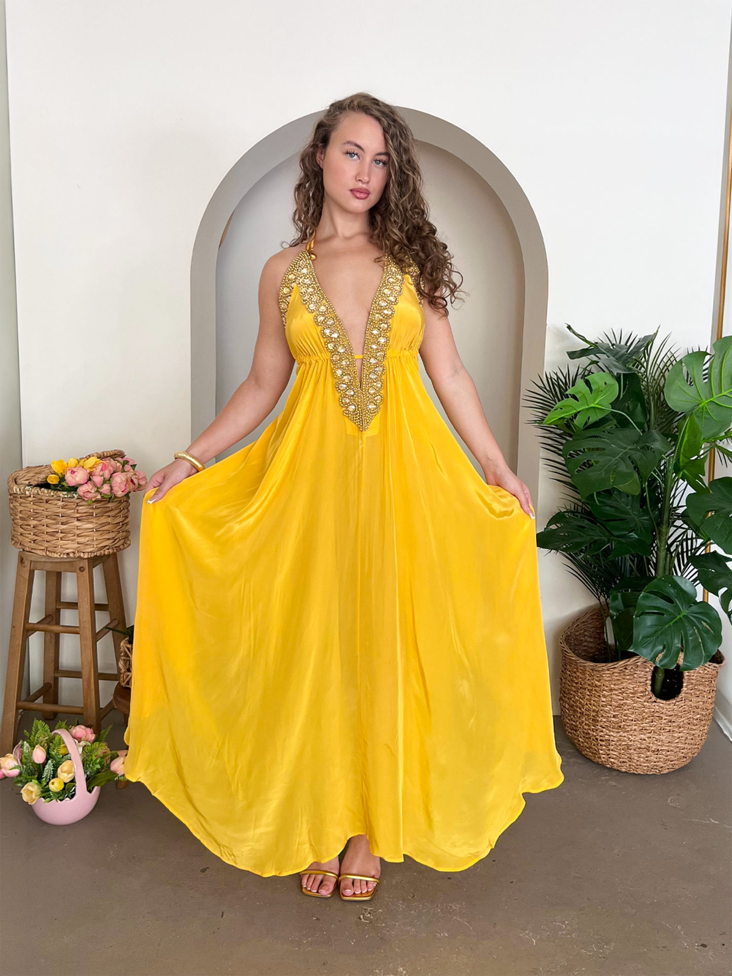 Vittoria Dress - Yellow