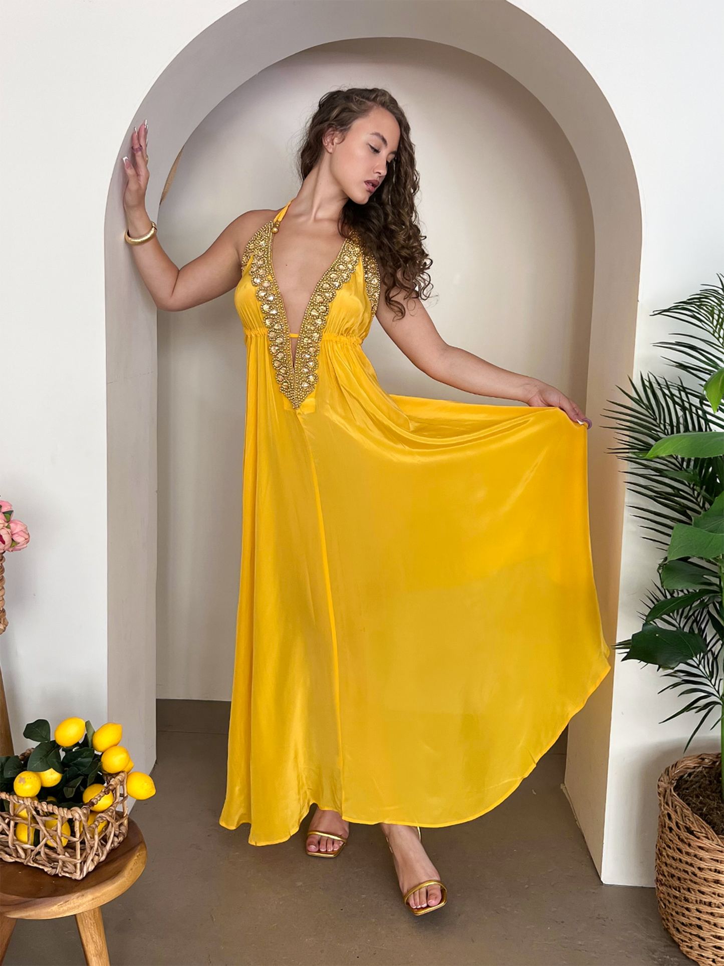Vittoria Dress - Yellow