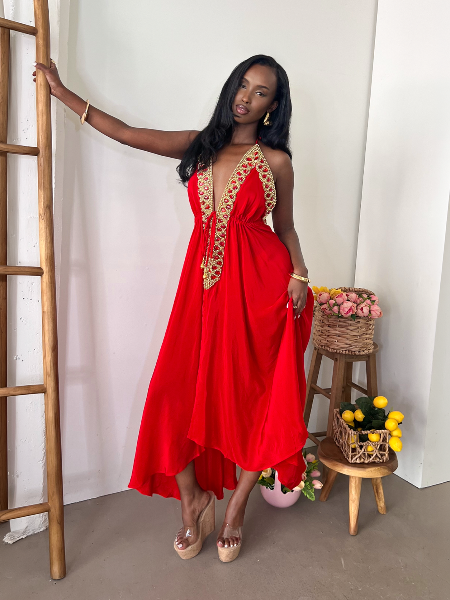 Vittoria Dress - Red
