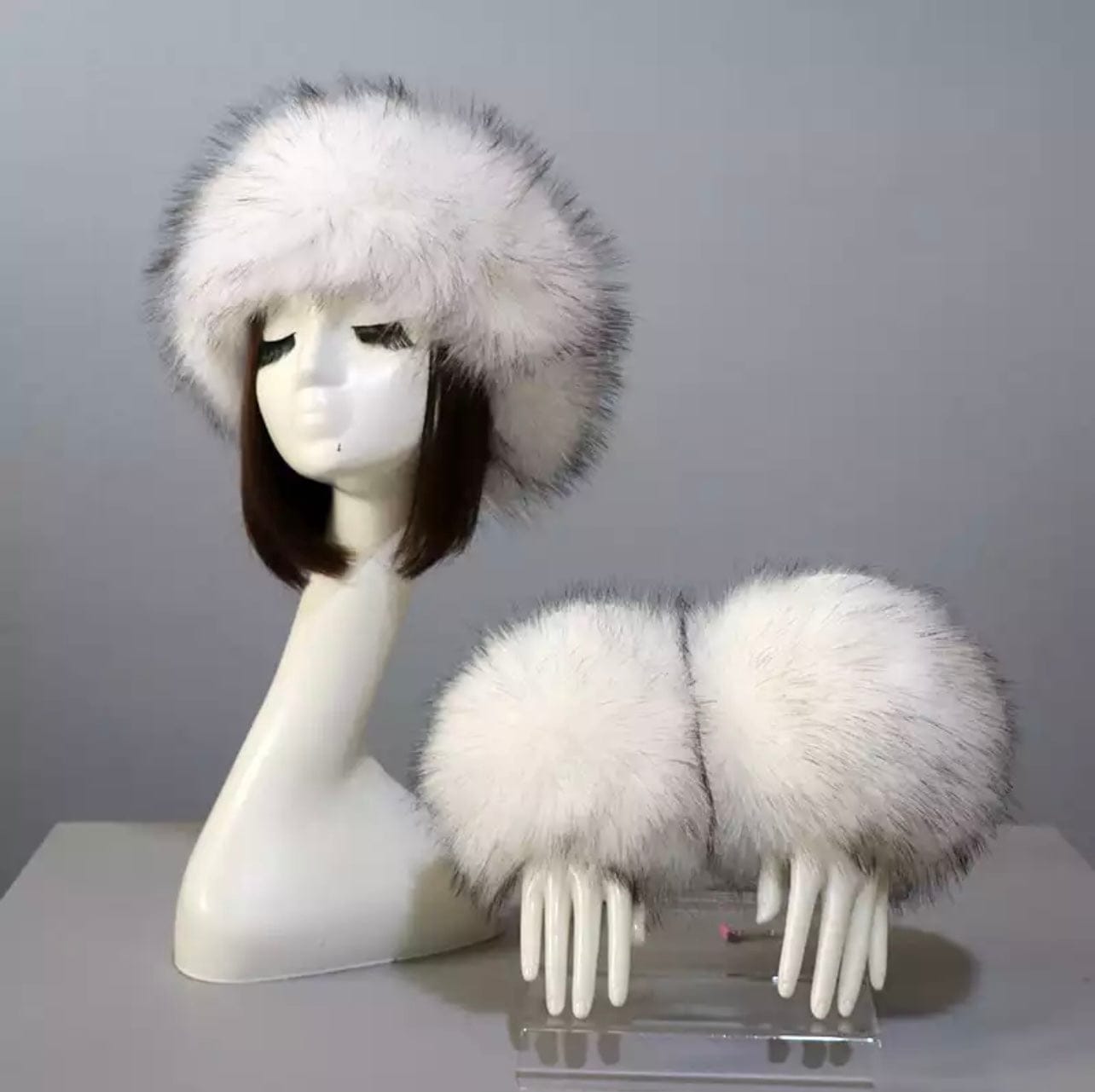 Faux Fur Set - Grey