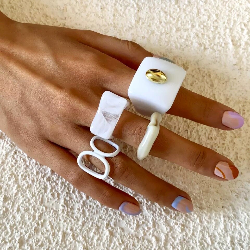 Britney 4 pc Ring Set