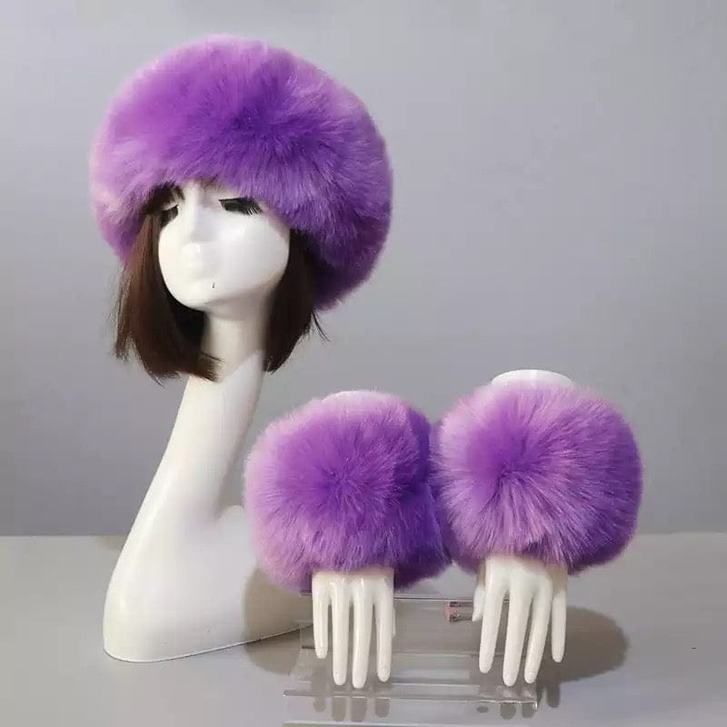 Faux Fur Set - Lavender