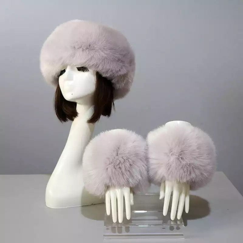 Faux Fur Set - Grey