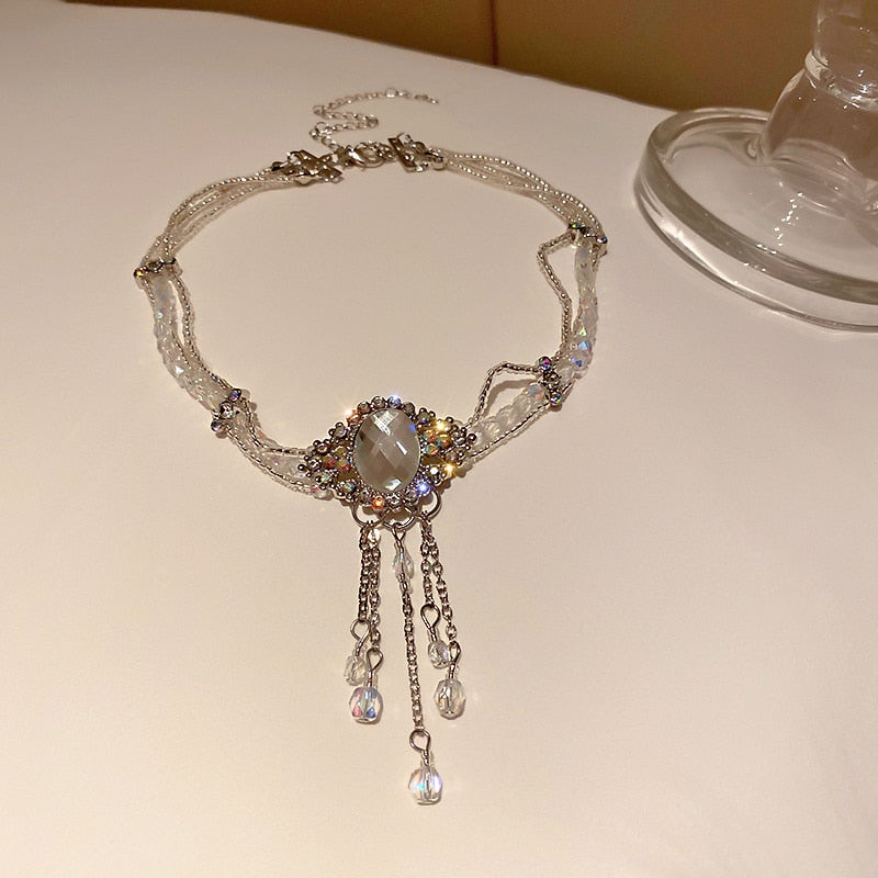 Heather Crystal Choker